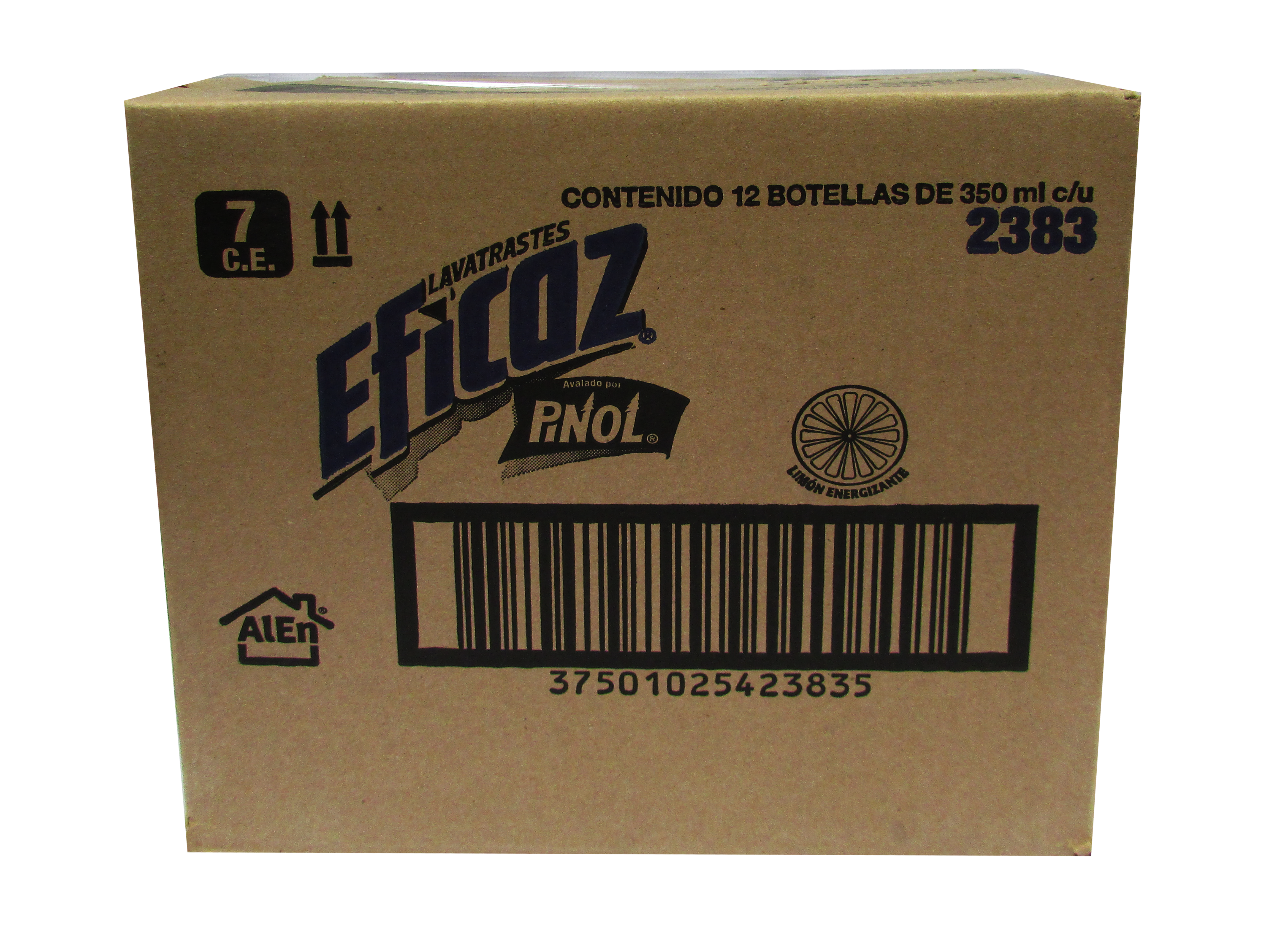 DETERGENTE LIQ LAVATRASTES EFICAZ PINOL LIMON 12/350 ML