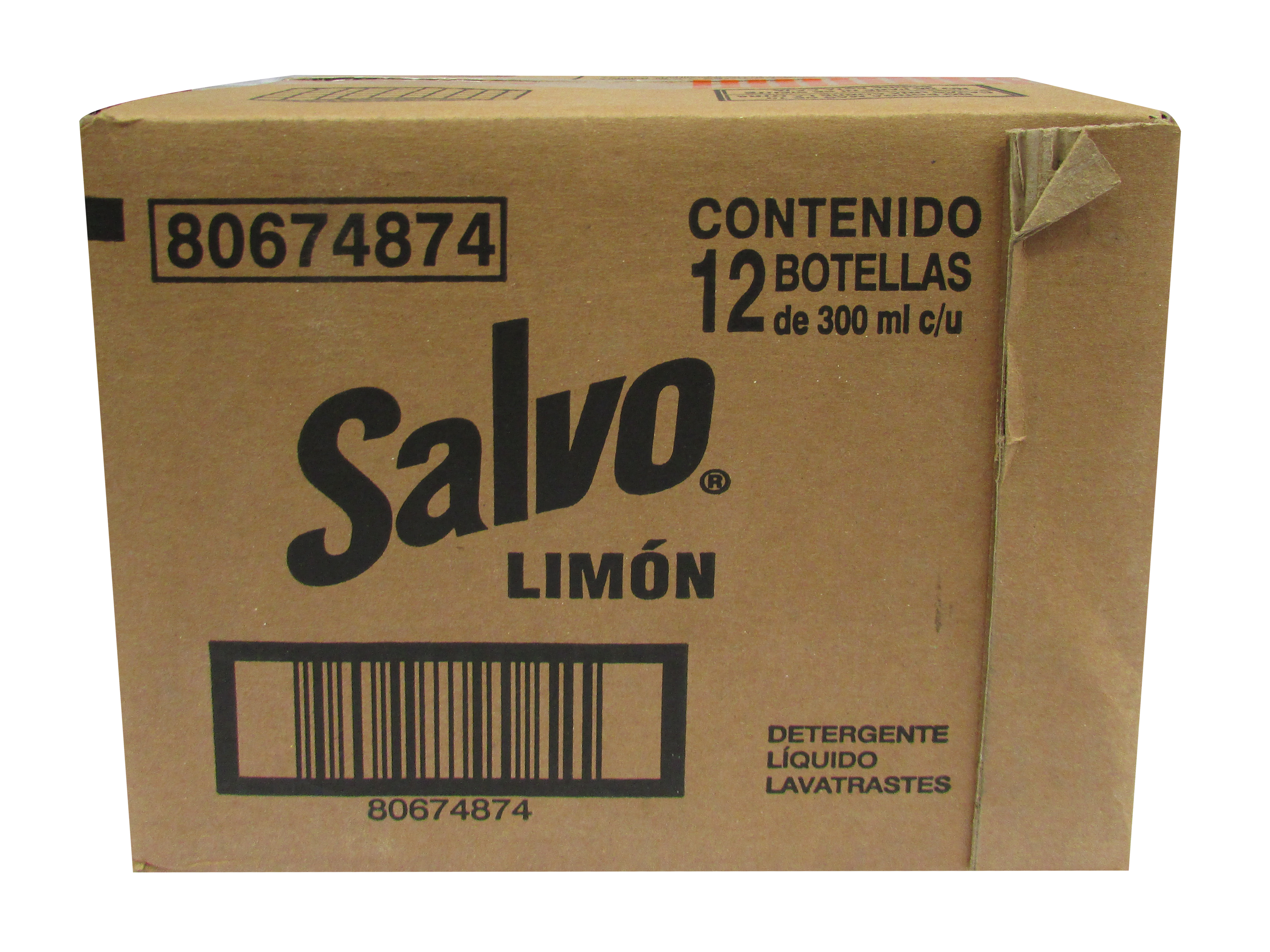 DETERGENTE LIQ LAVATRASTES SALVO LIMON 12/300 ML