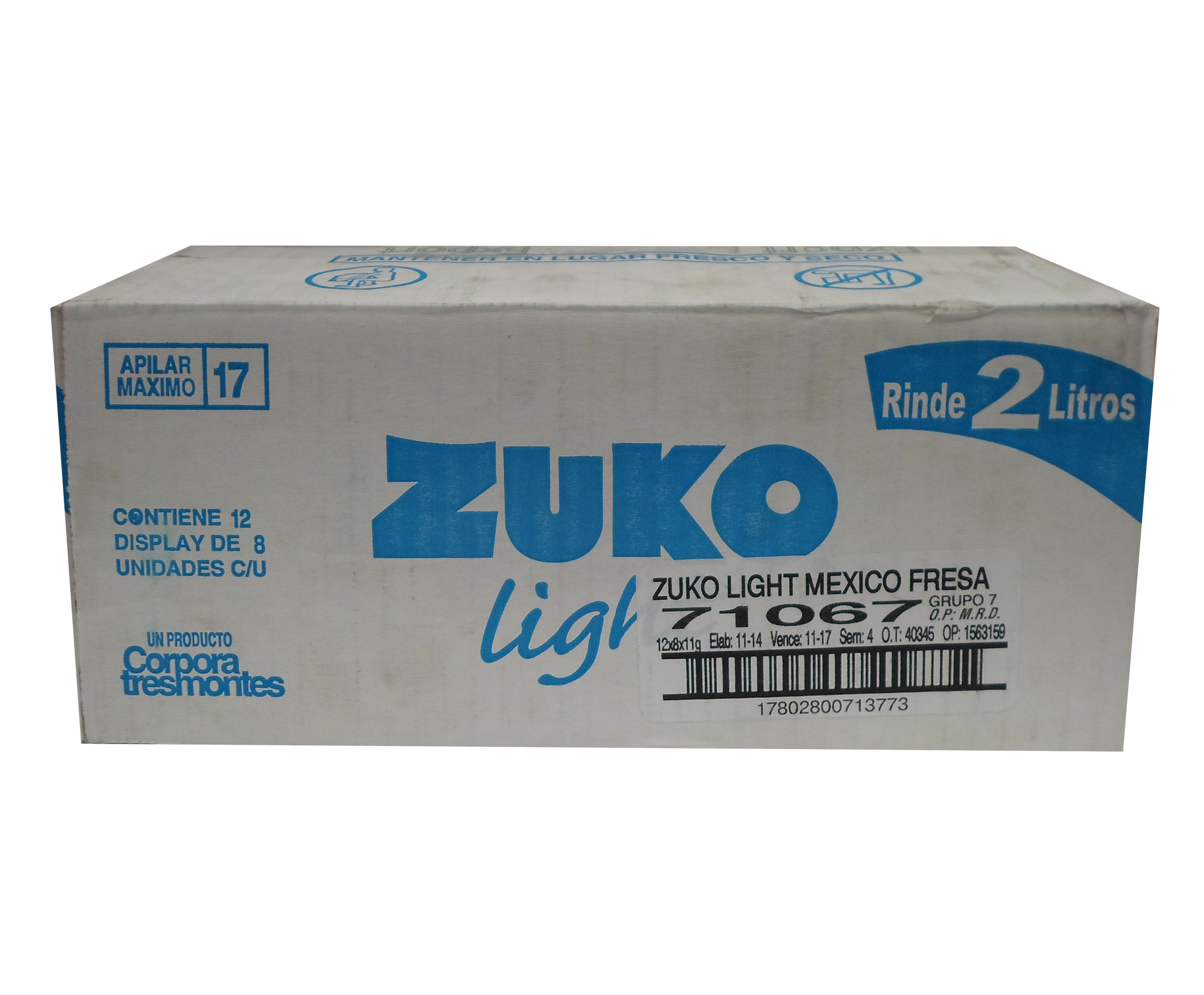 BEBIDA POLVO ZUKO LIGHT FRESA 96/11 GR