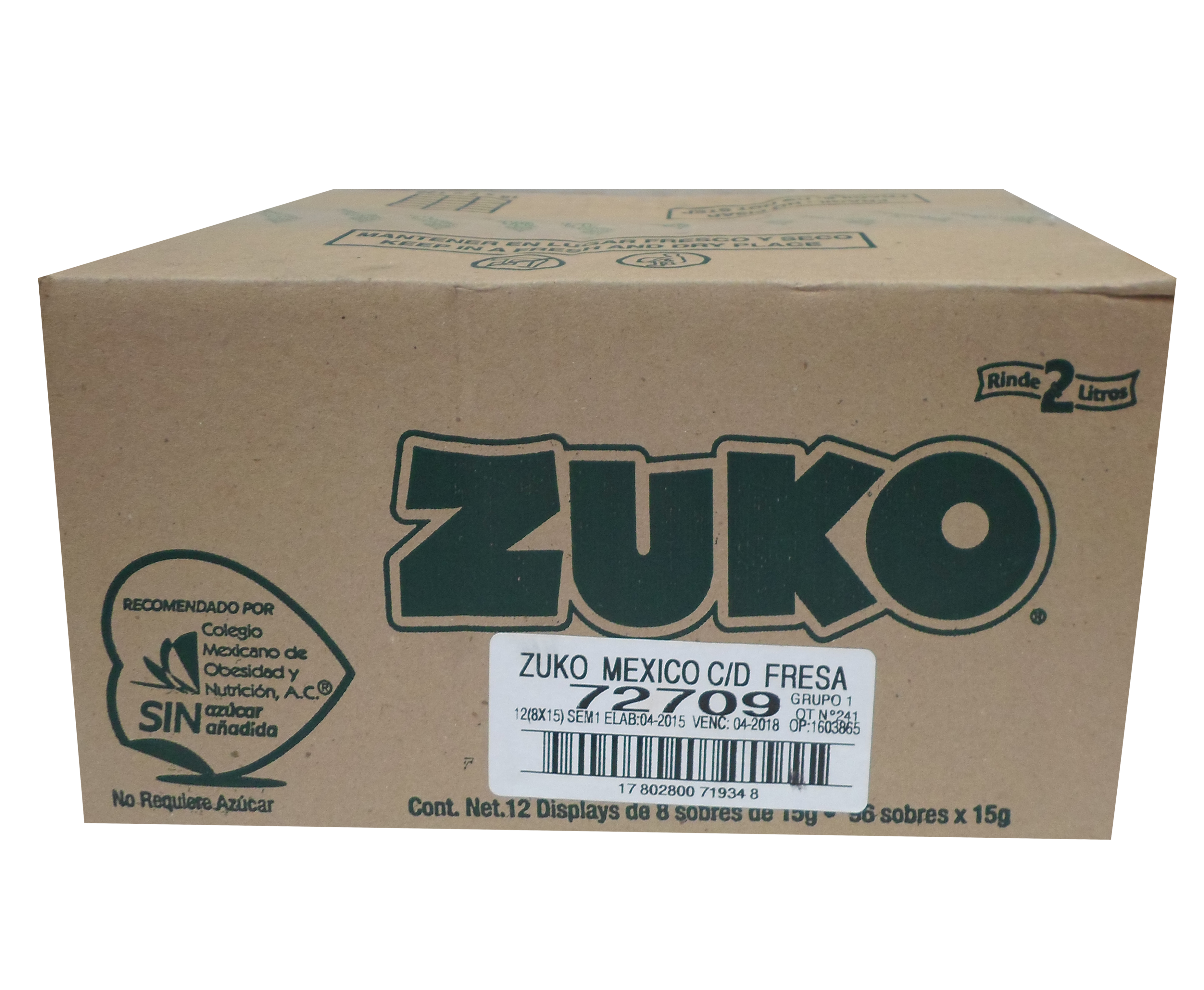 BEBIDA POLVO FRESA ZUKO 96/13 GR