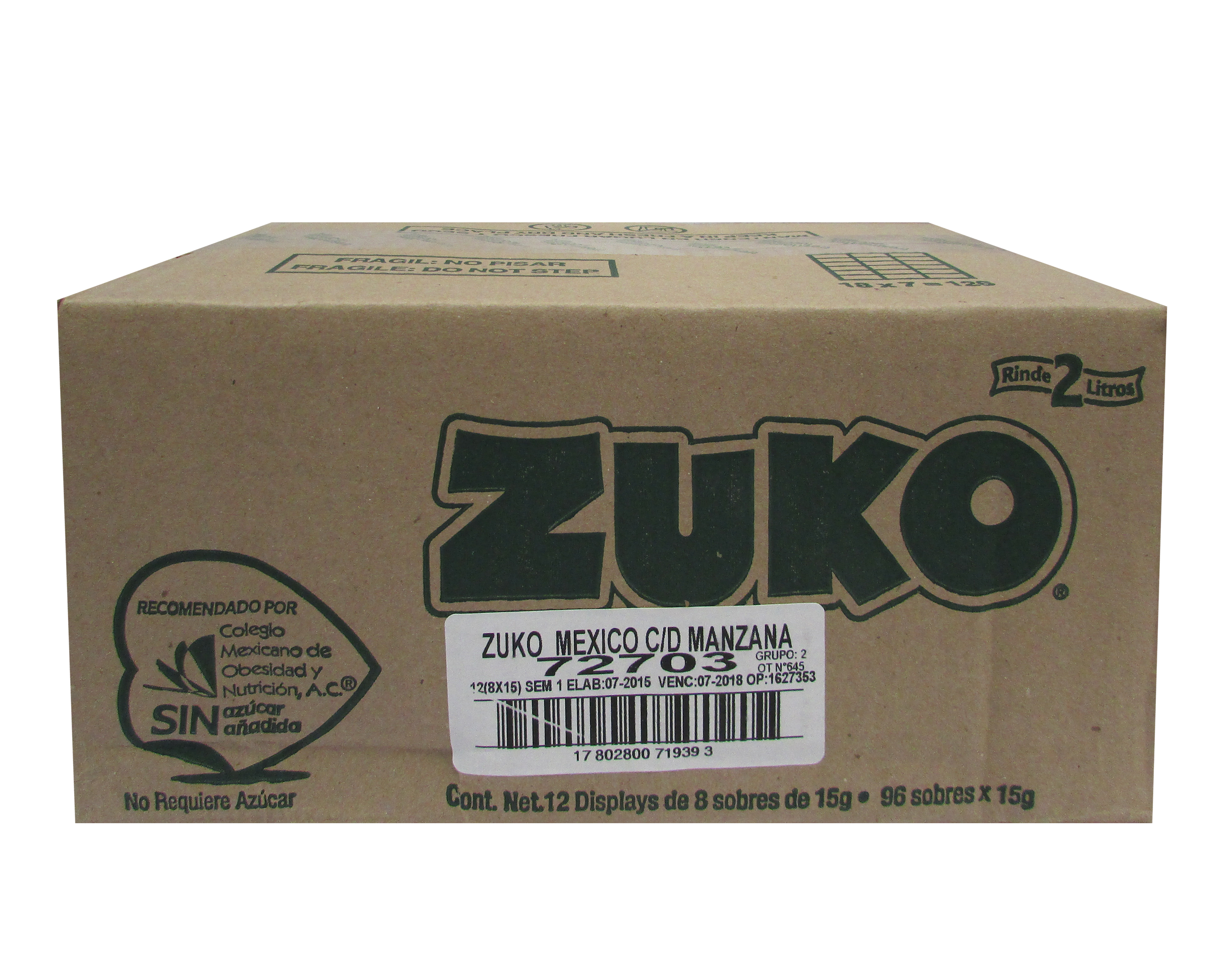 BEBIDA POLVO MANZANA ZUKO 96/13 GR