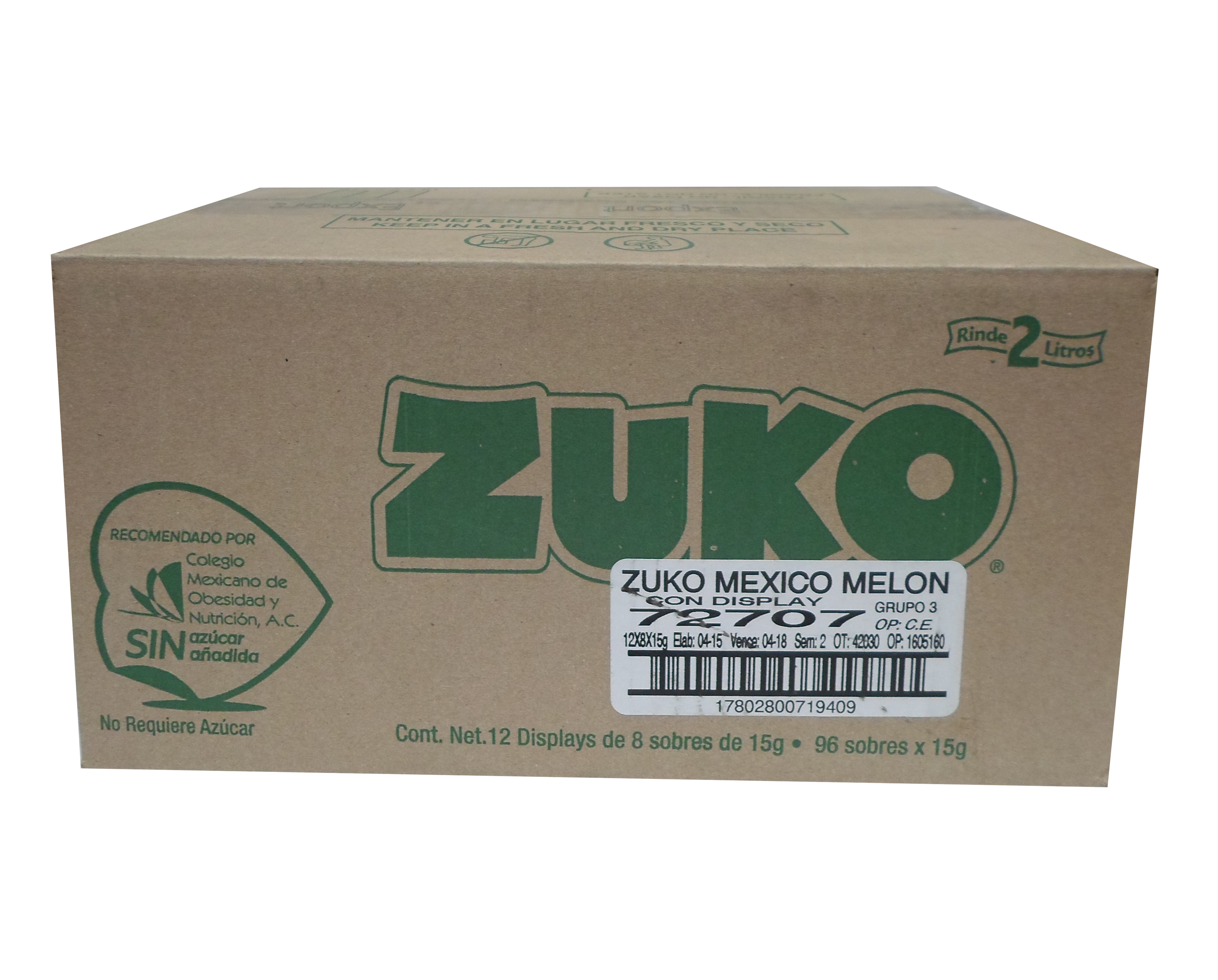 BEBIDA POLVO MELON ZUKO 96/13 GR