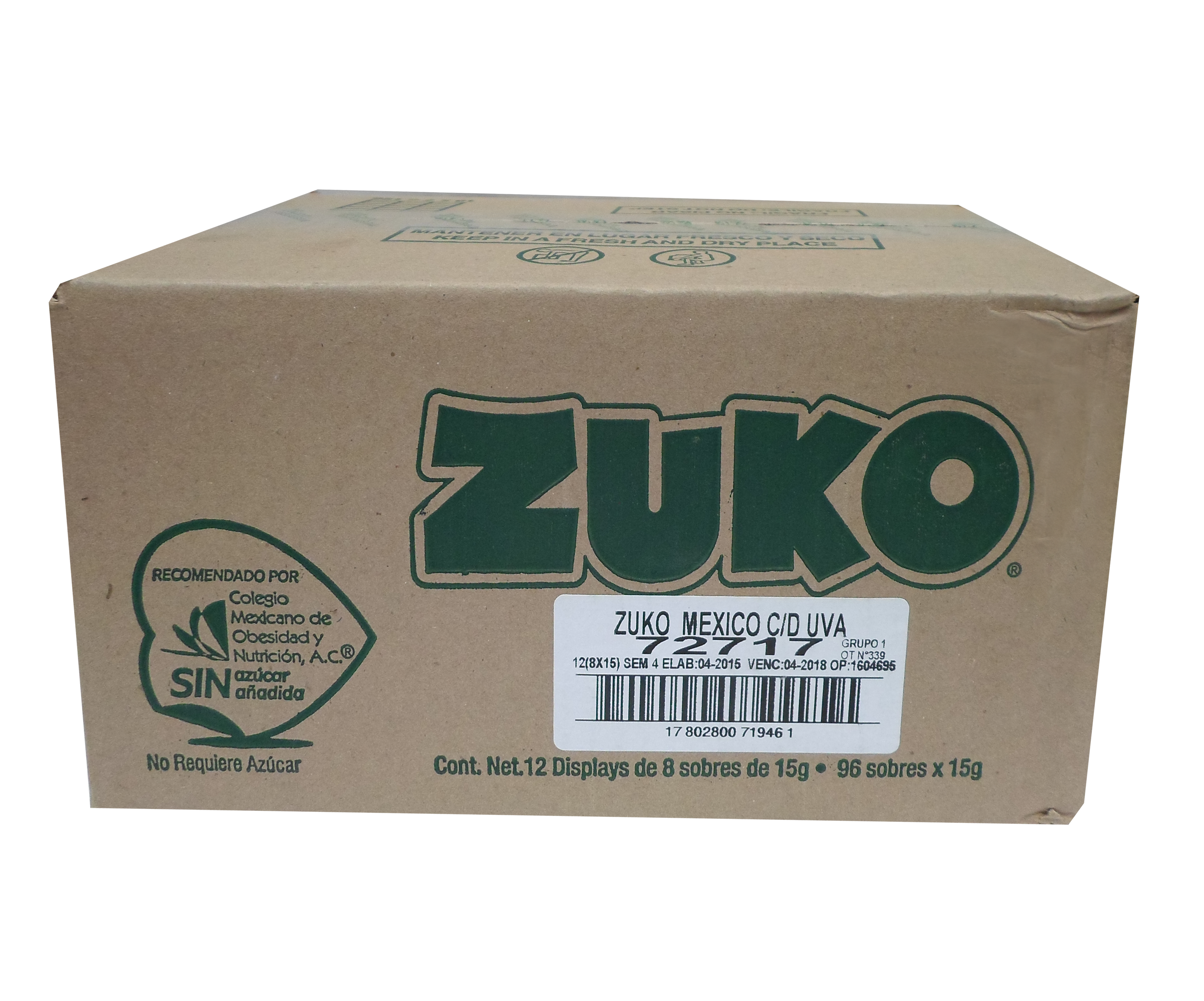 BEBIDA POLVO UVA ZUKO 96/13 GR