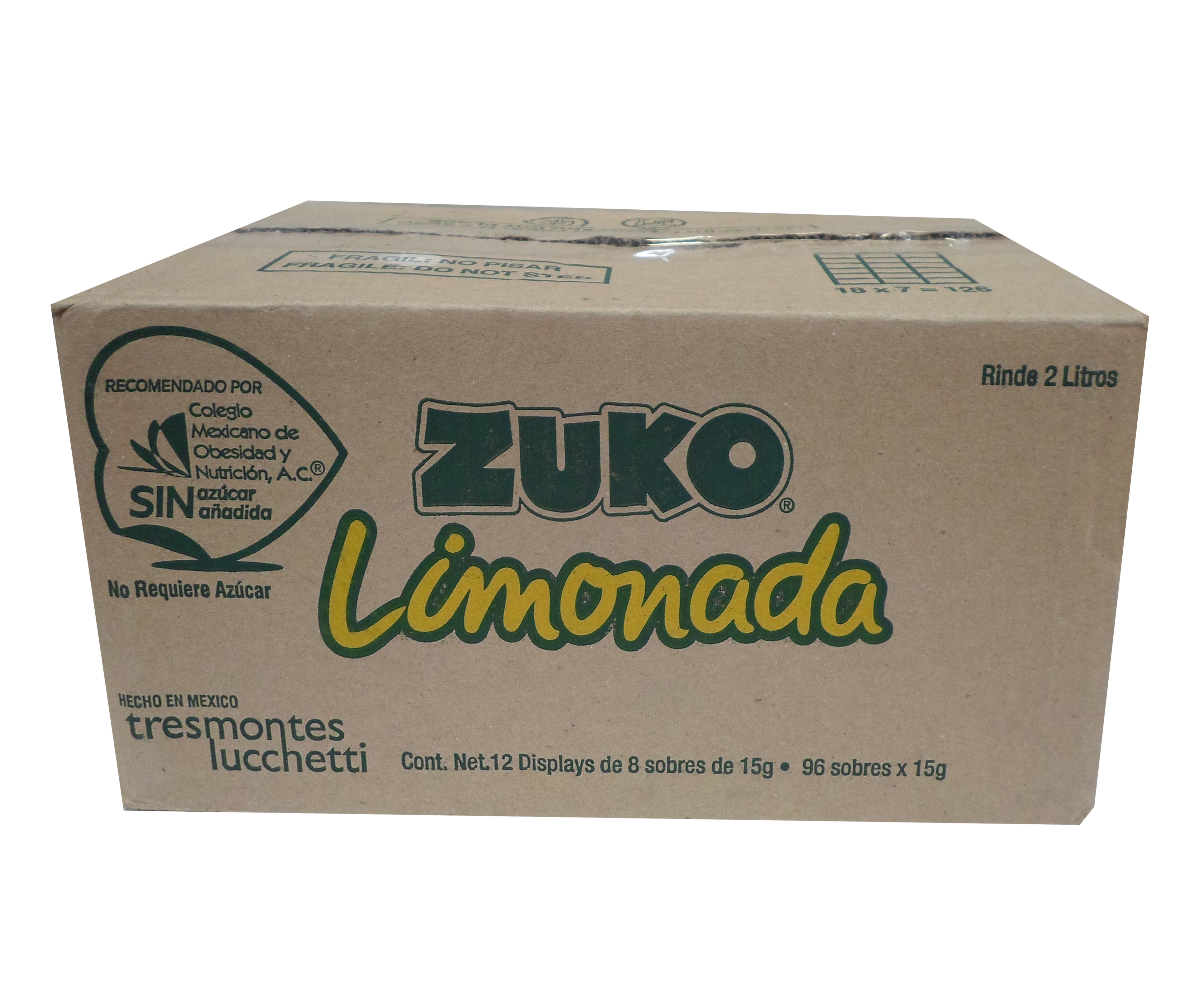 BEBIDA POLVO ZUKO LIMONADA PEPINO 96/15 GR