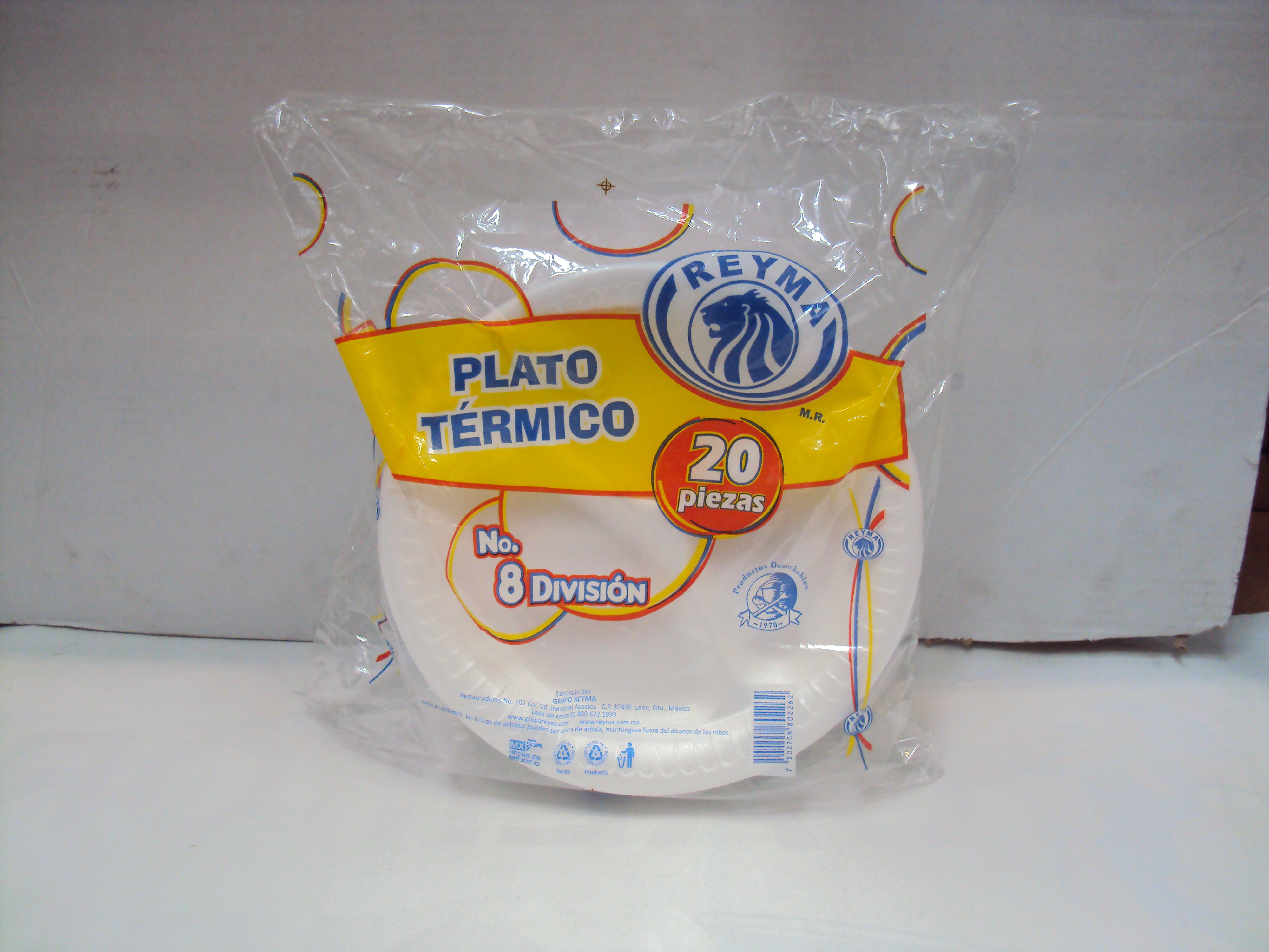 PLATO DIVISION NO. 8 REYMA 25/20 PZ.