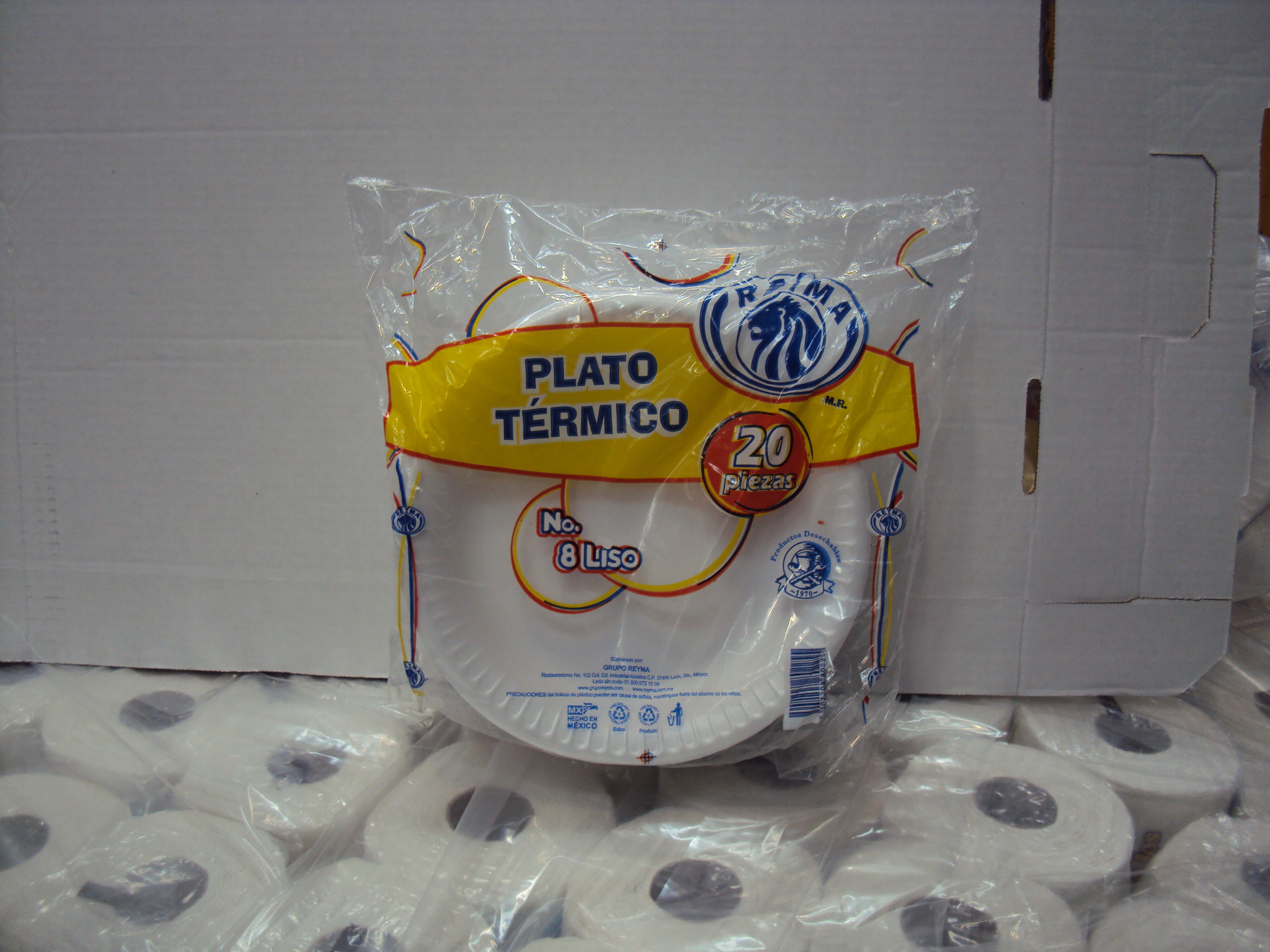 PLATO LISO NO. 8 REYMA 25/20 PZ.