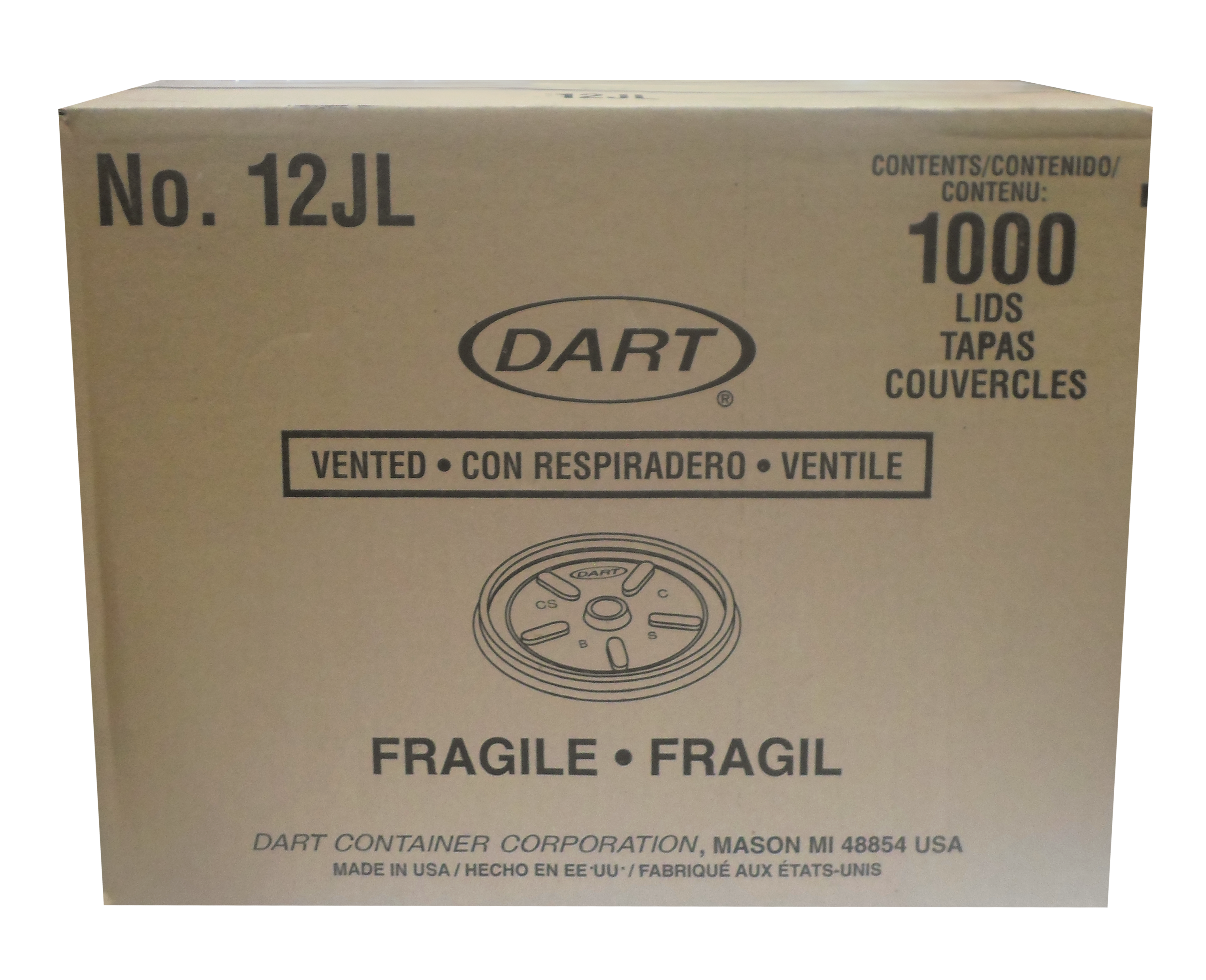 TAPA P/VASO DART 12 JL 10/100