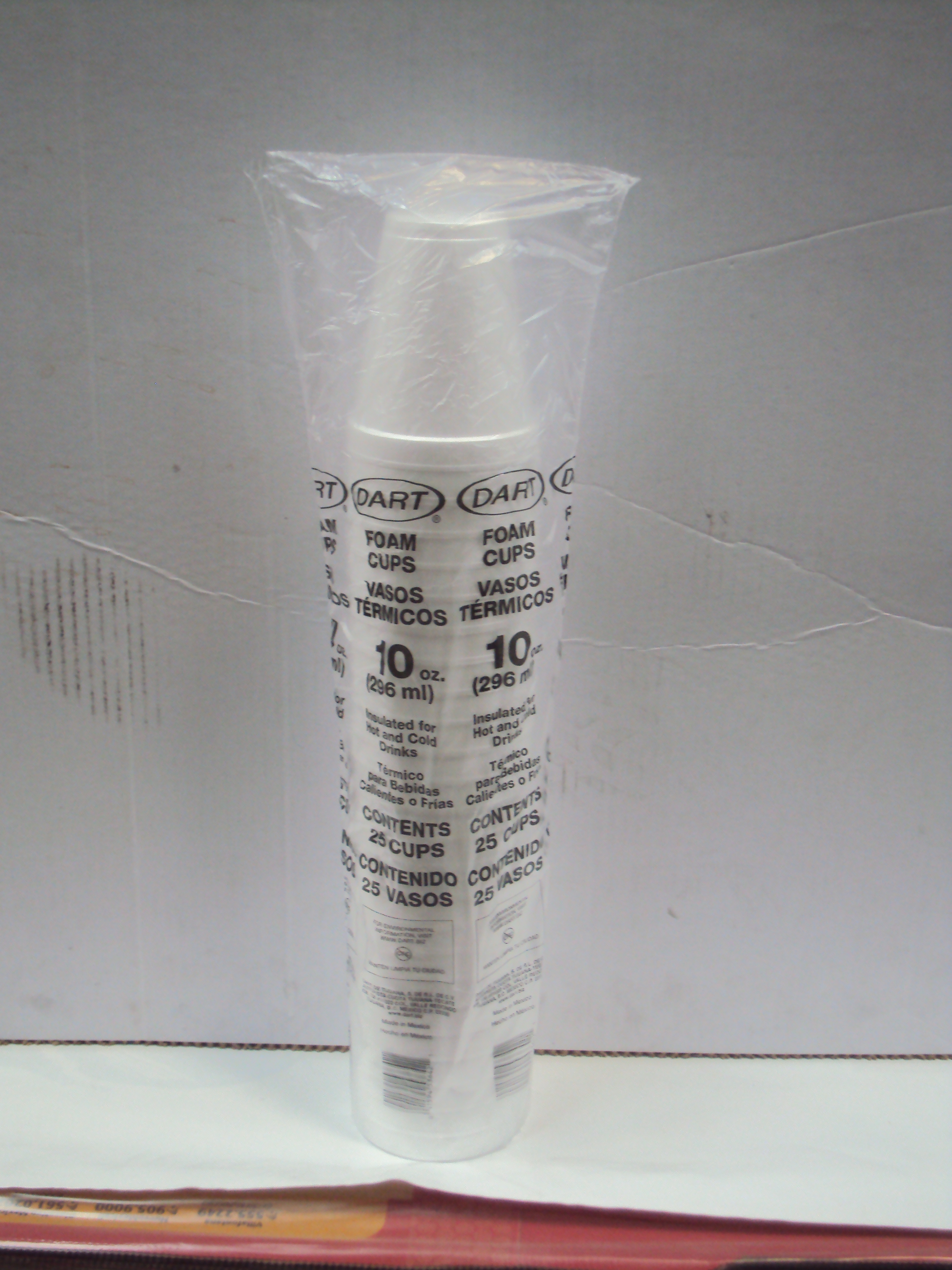 VASO TERMICO DART NO. 10 OZ 40/25 PZA