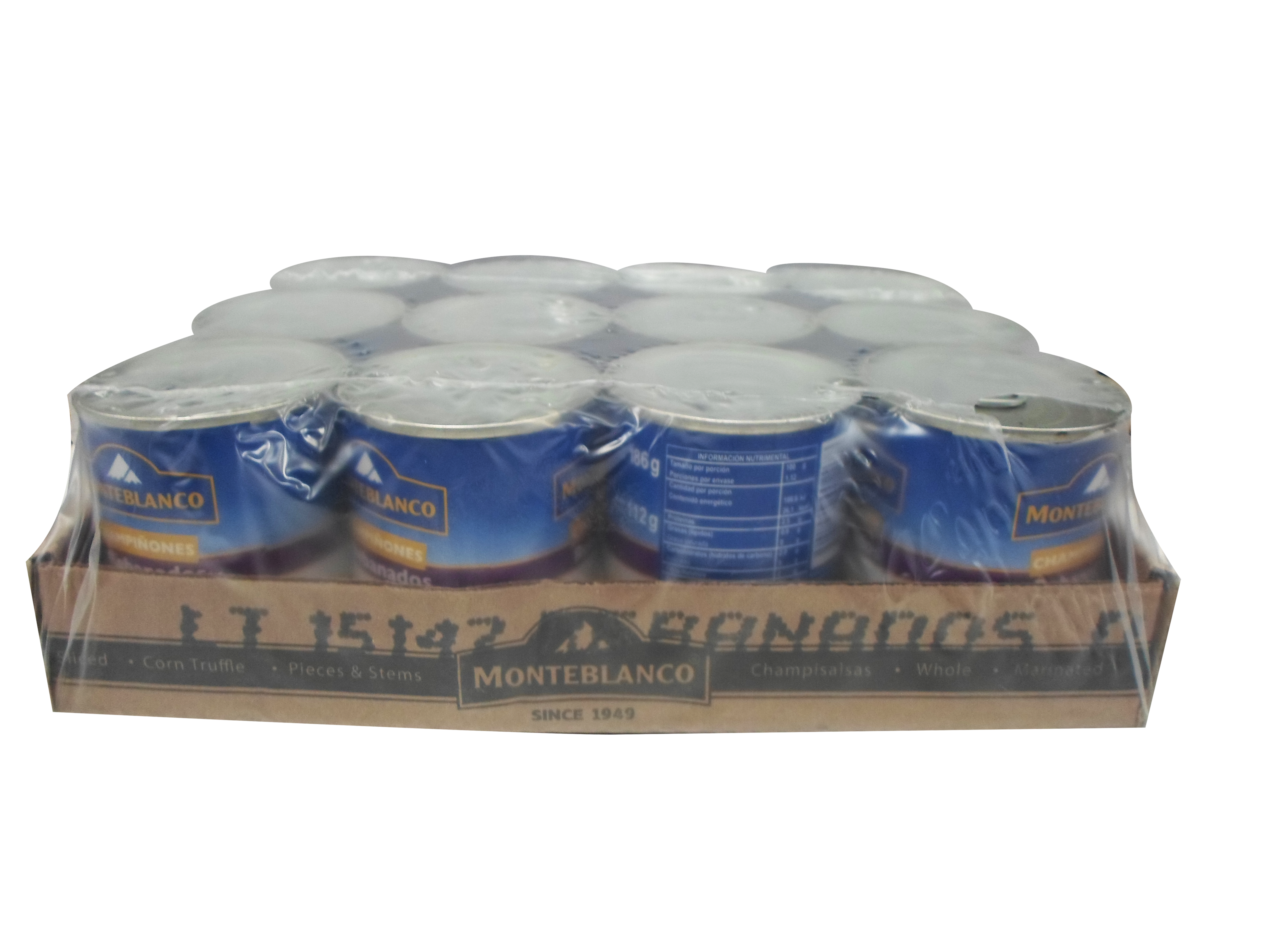 CHAMPIÑON REBANADO MONTEBLANCO 12/186 GR