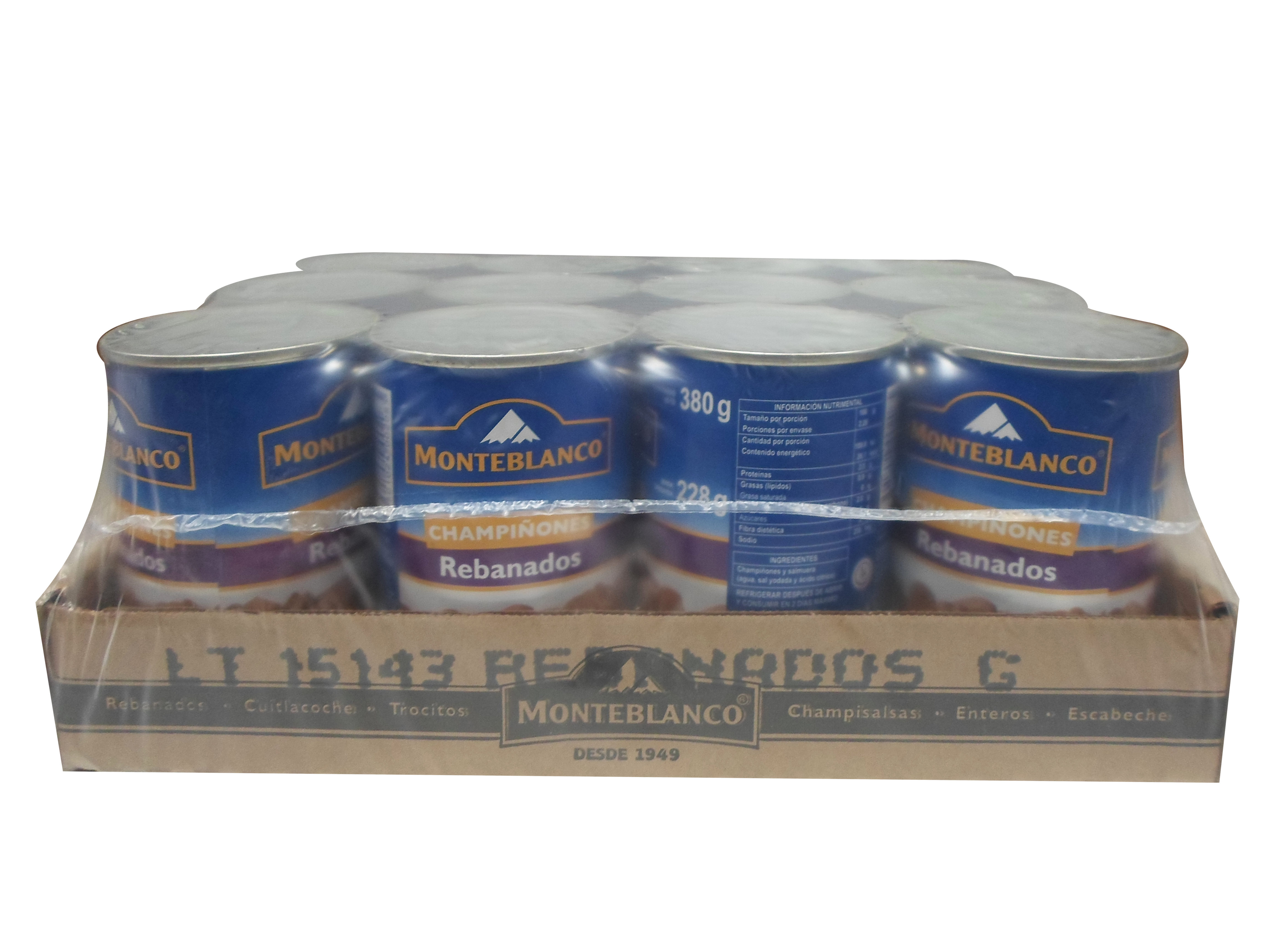 CHAMPIÑON REBANADO MONTEBLANCO 12/380 GR