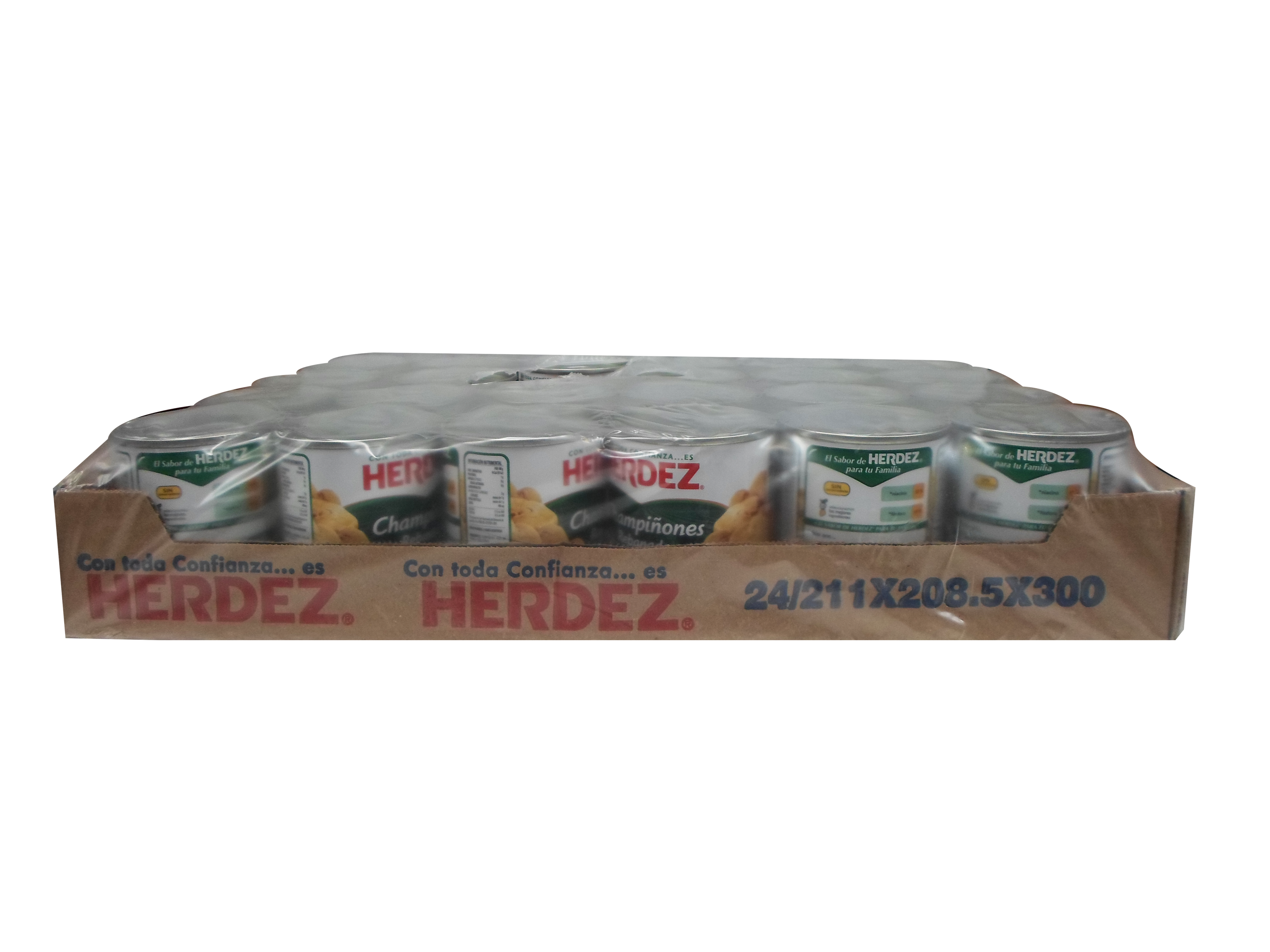 CHAMPIÑON REBANADO HERDEZ 24/186 GR