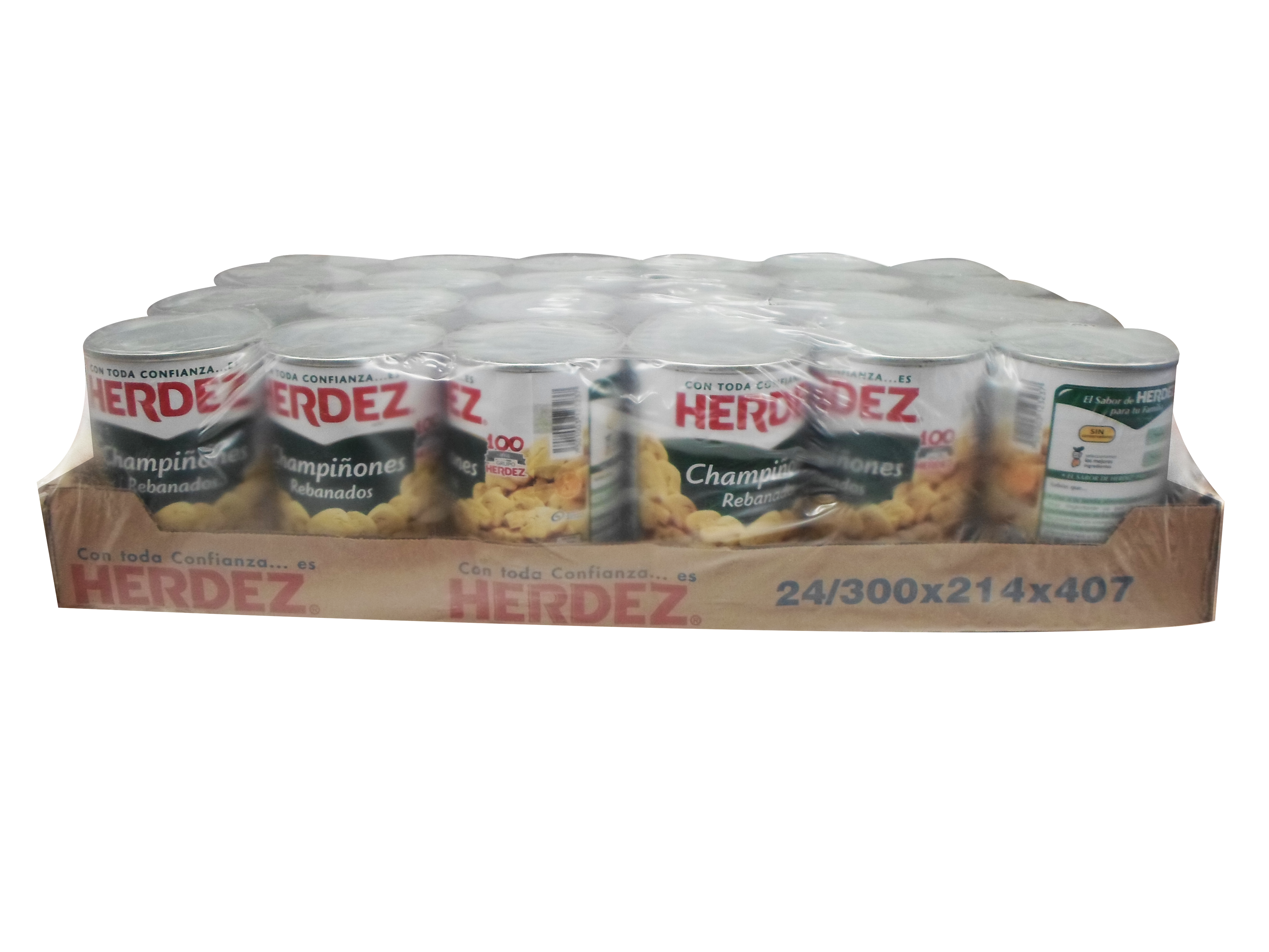 CHAMPIÑON REBANADO HERDEZ 24/380 GR