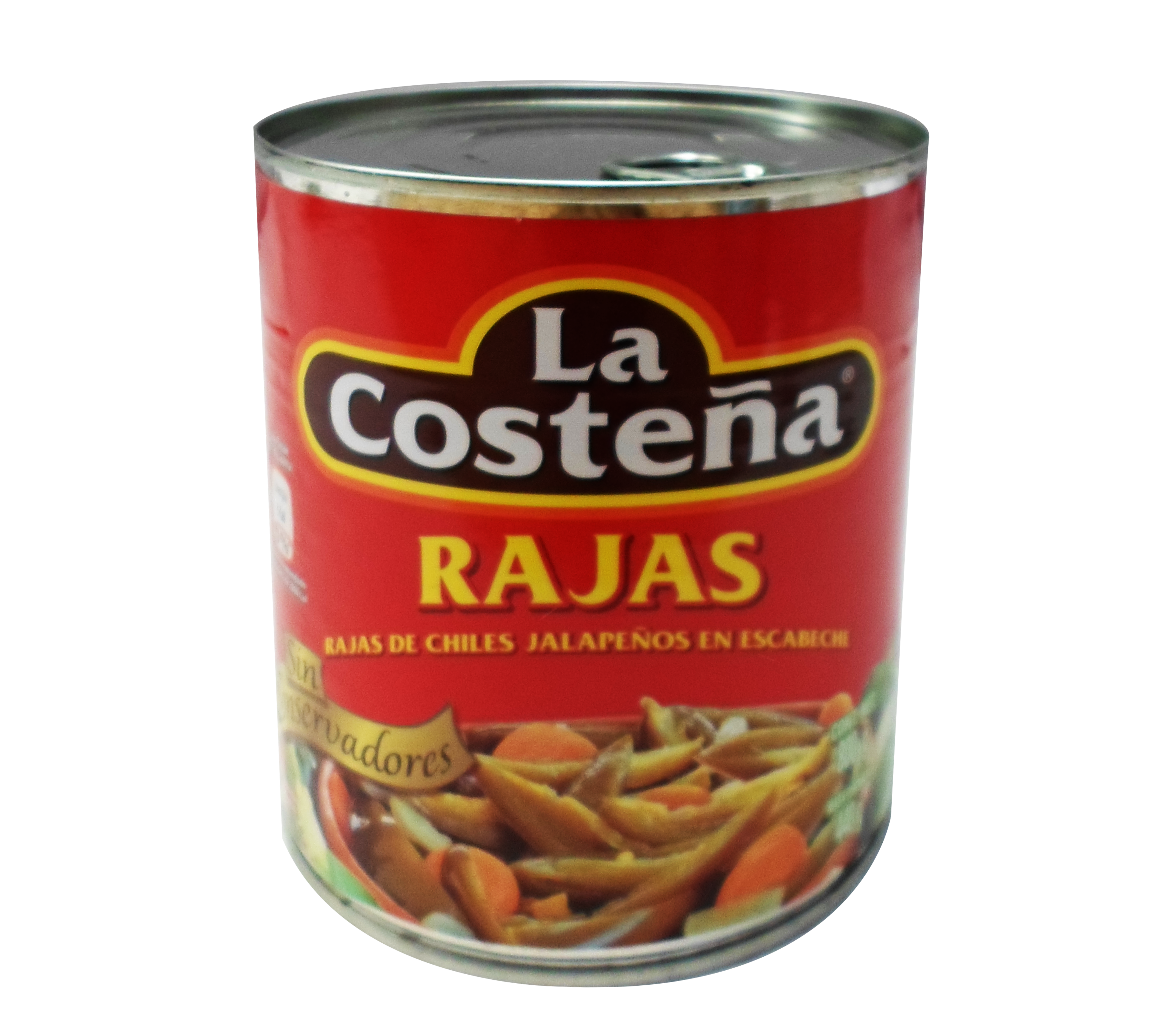 CHILE JALAPEÑO RAJAS LA COSTEÑA 12/820 GR.
