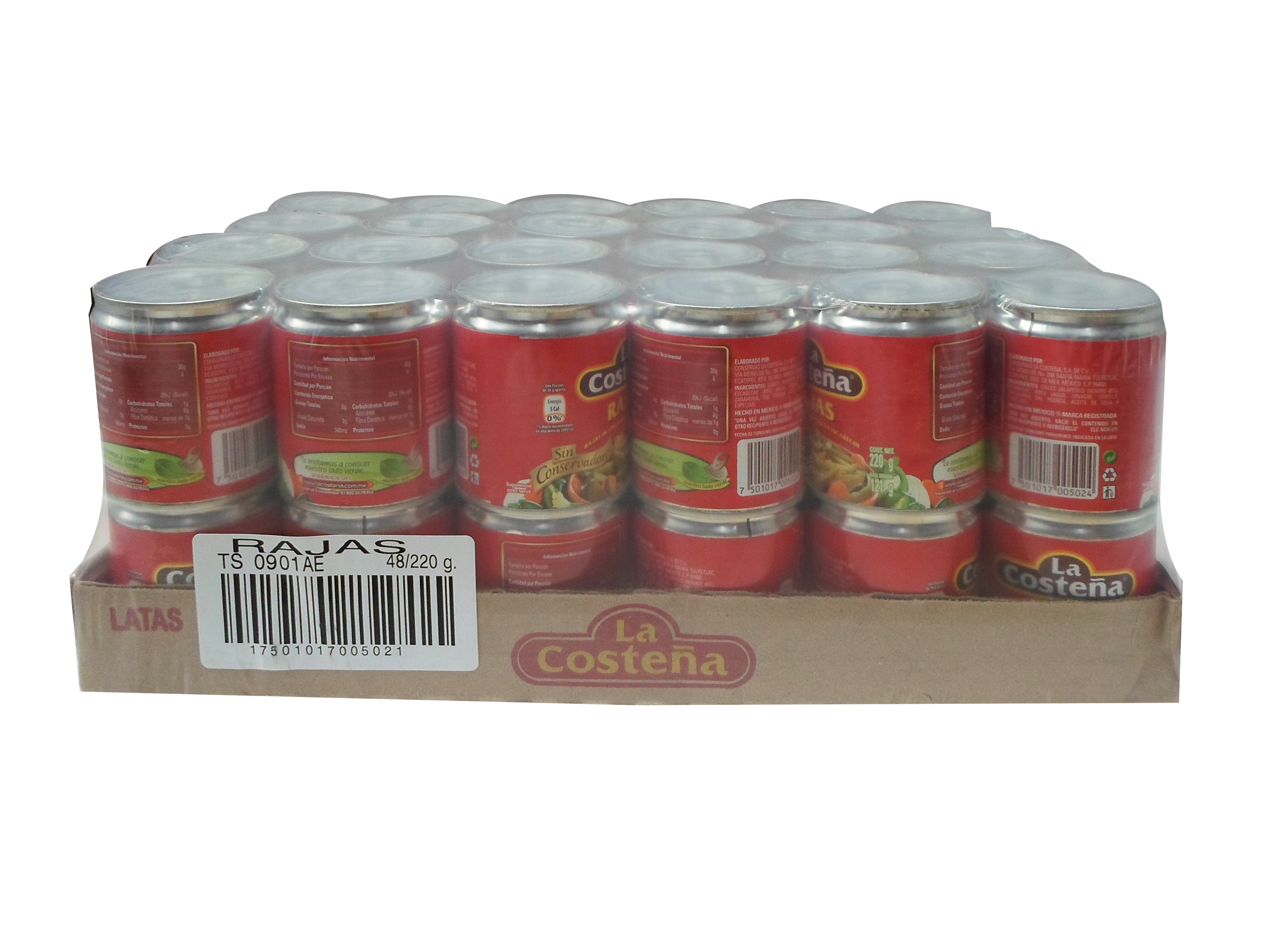 CHILE JALAPEÑO RAJAS LA COSTEÑA 48/220 GR.