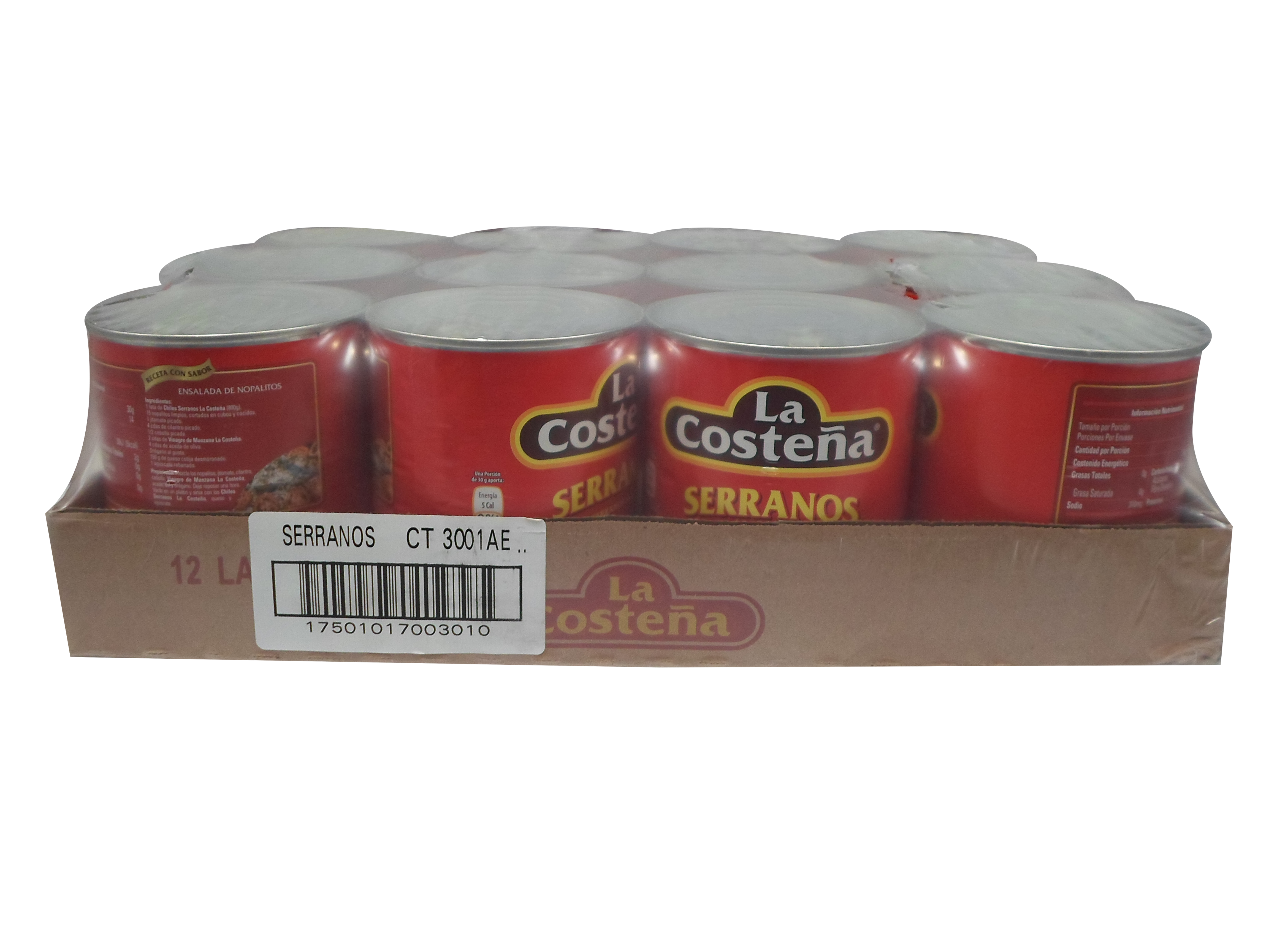 CHILE SERRANO LA COSTEÑA 12/820 GR.