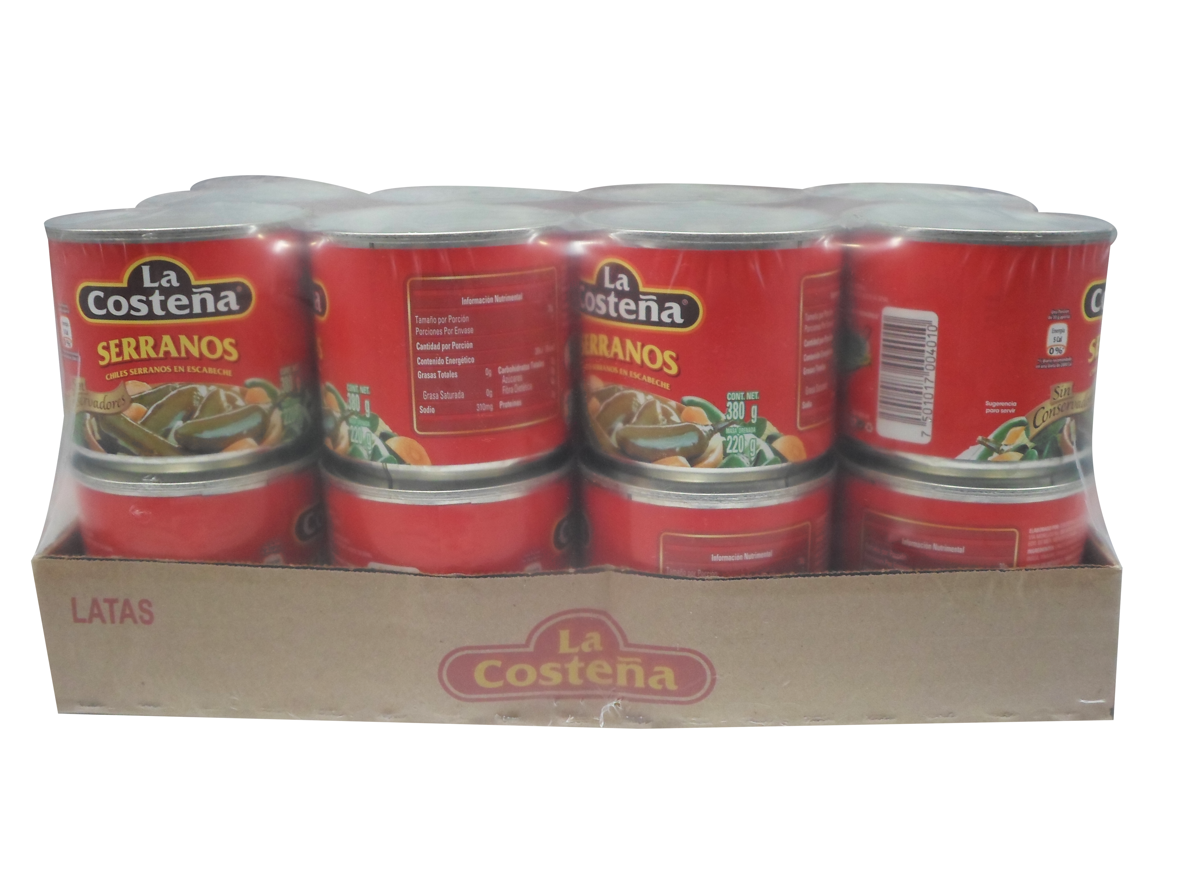 CHILE SERRANO LA COSTEÑA 24/380 GR.