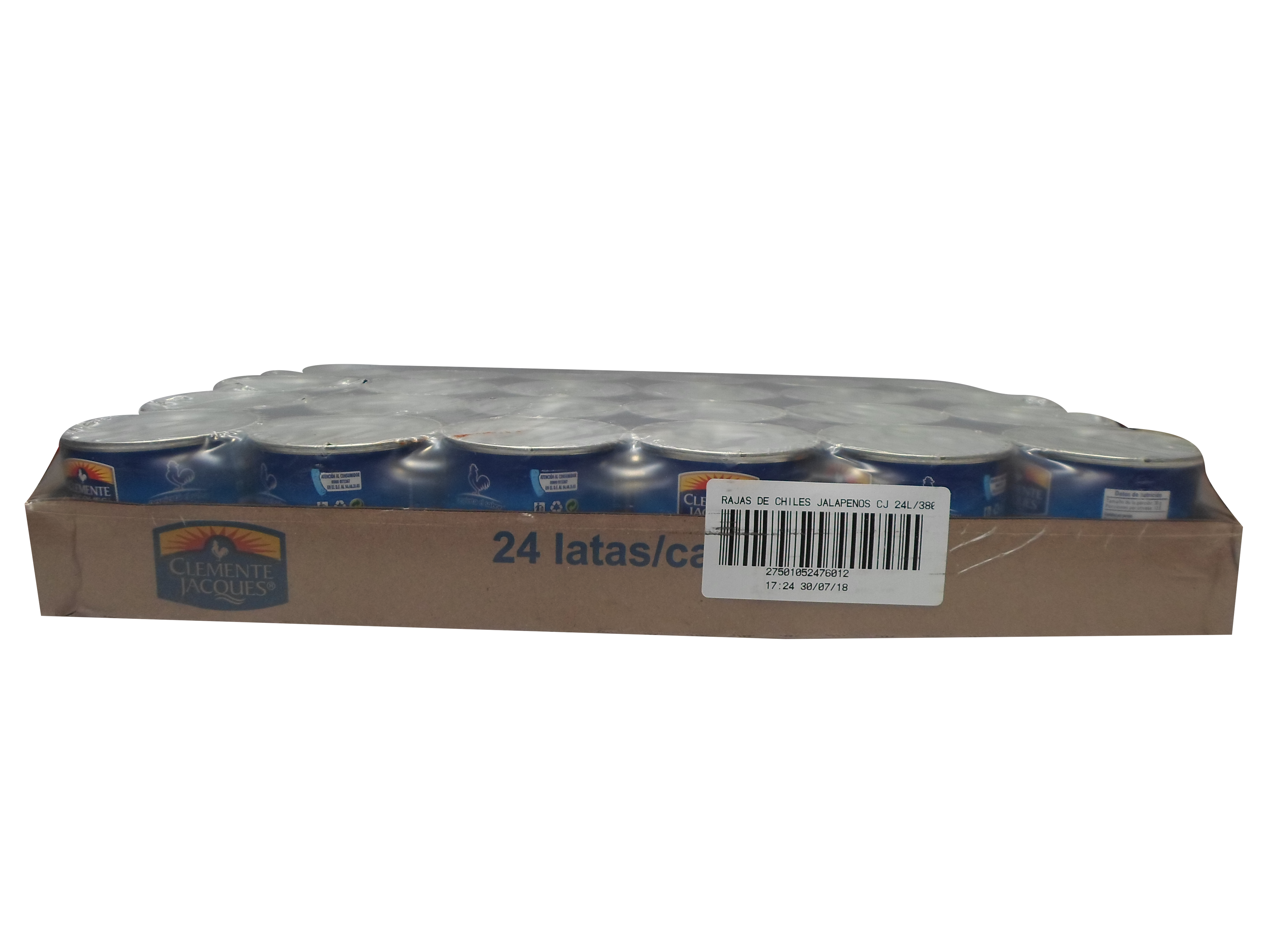 CHILE JALAPEÑO RAJAS CLEMENTE JACQUES 24/380 GR.