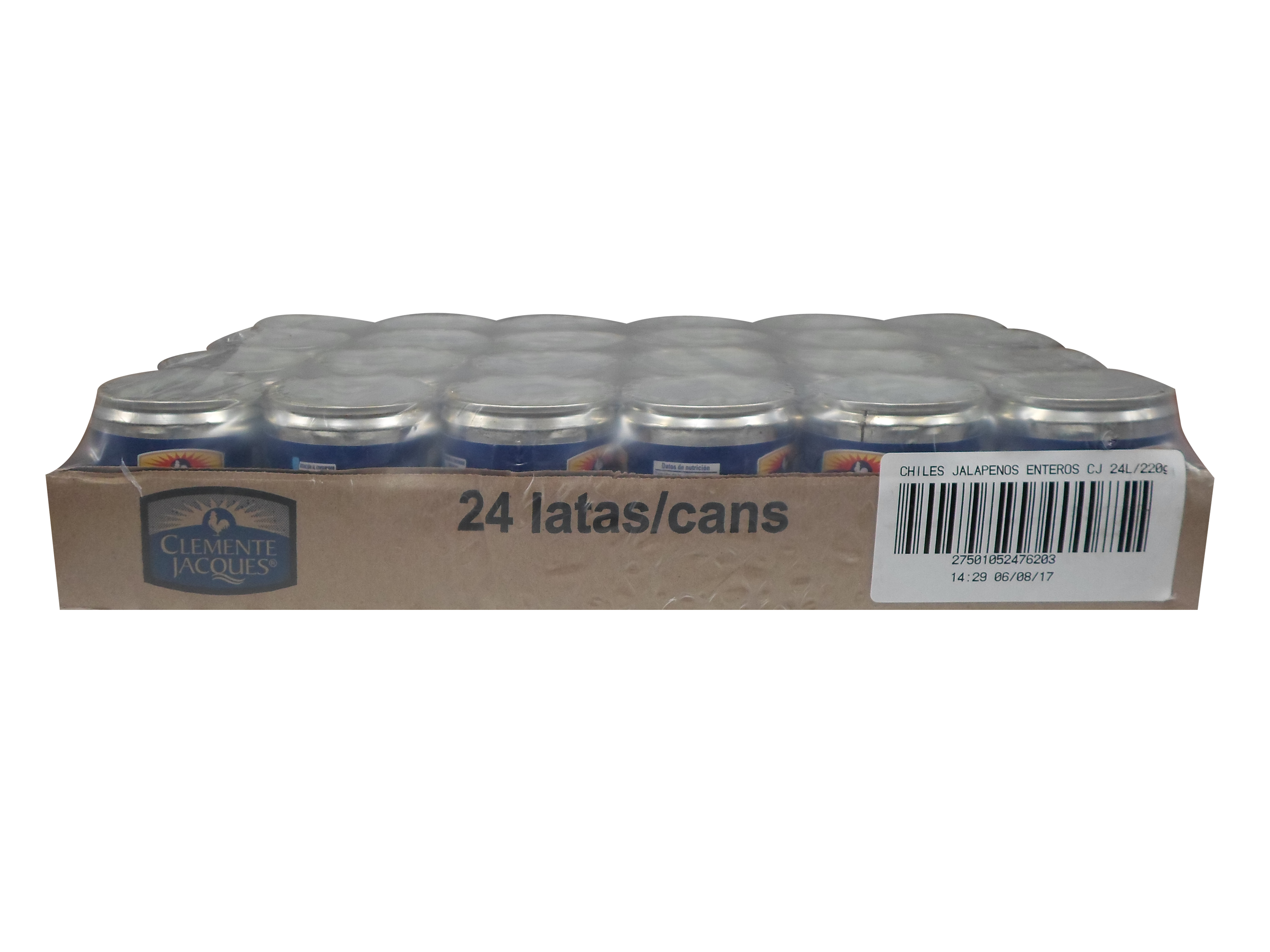 CHILE JALAPEÑO ENTERO CLEMENTE JACQUES 24/220 GR.