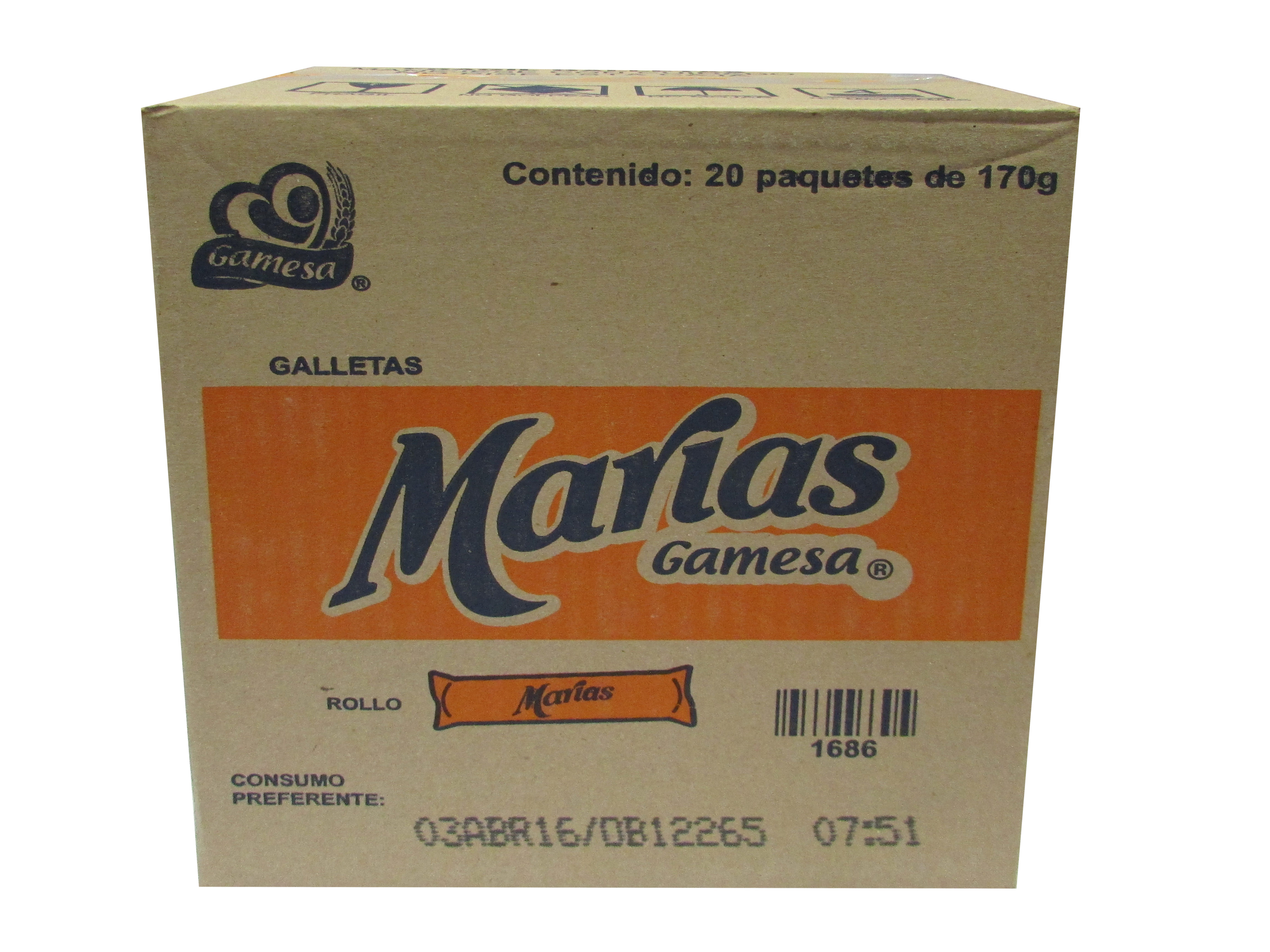 GALLETAS MARIAS GAMESA 22/177GR