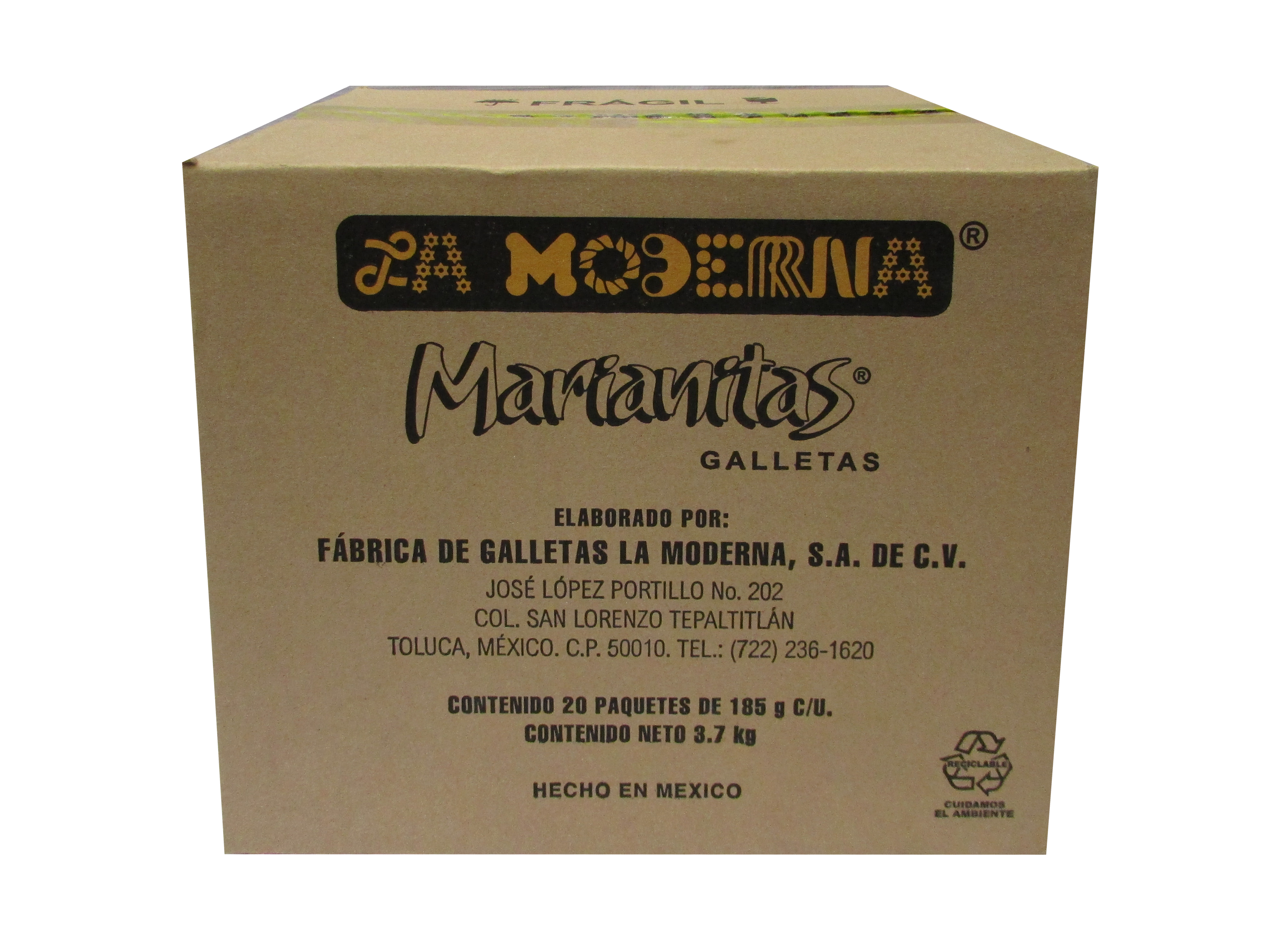 GALLETAS MARIANITAS NUEZ LA MODERNA 20/185 GR