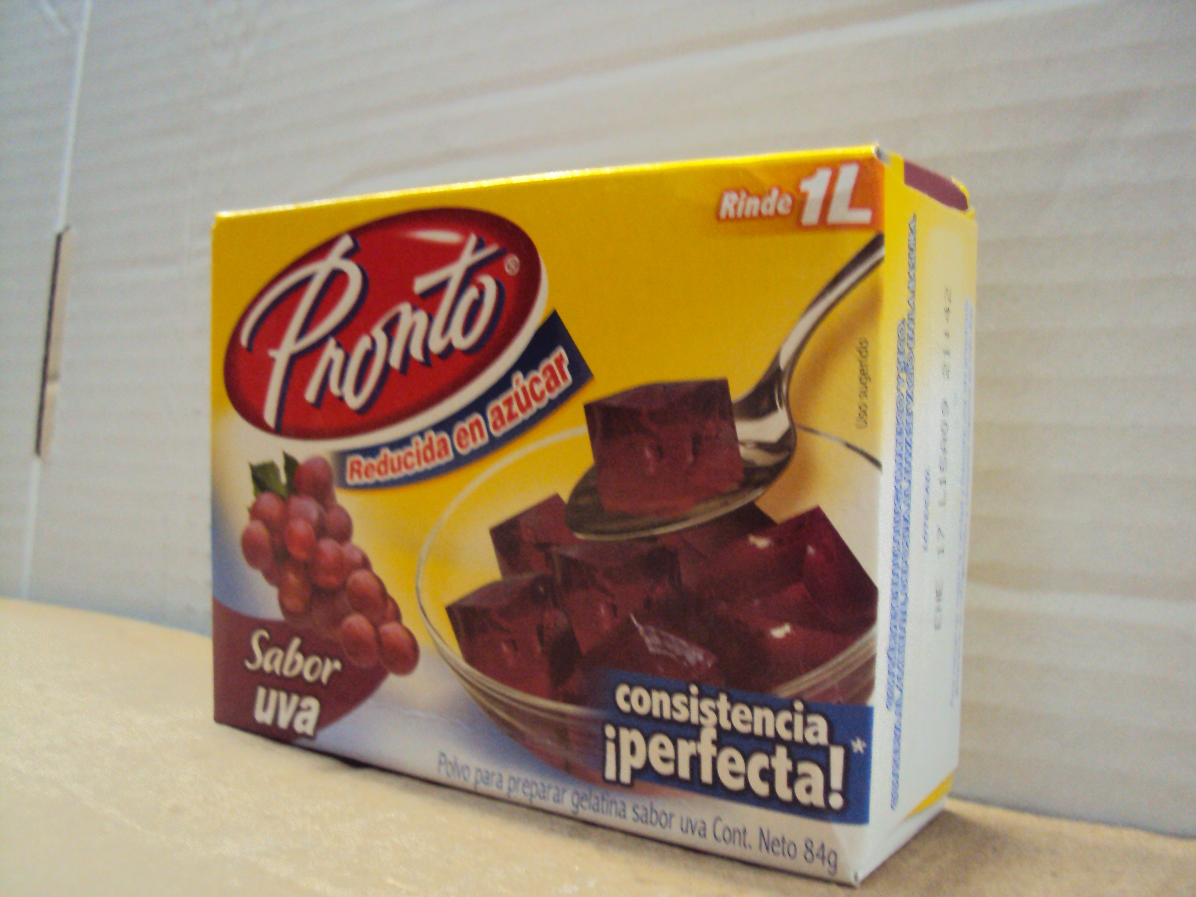 GELATINA PRONTO UVA 24/84 GR