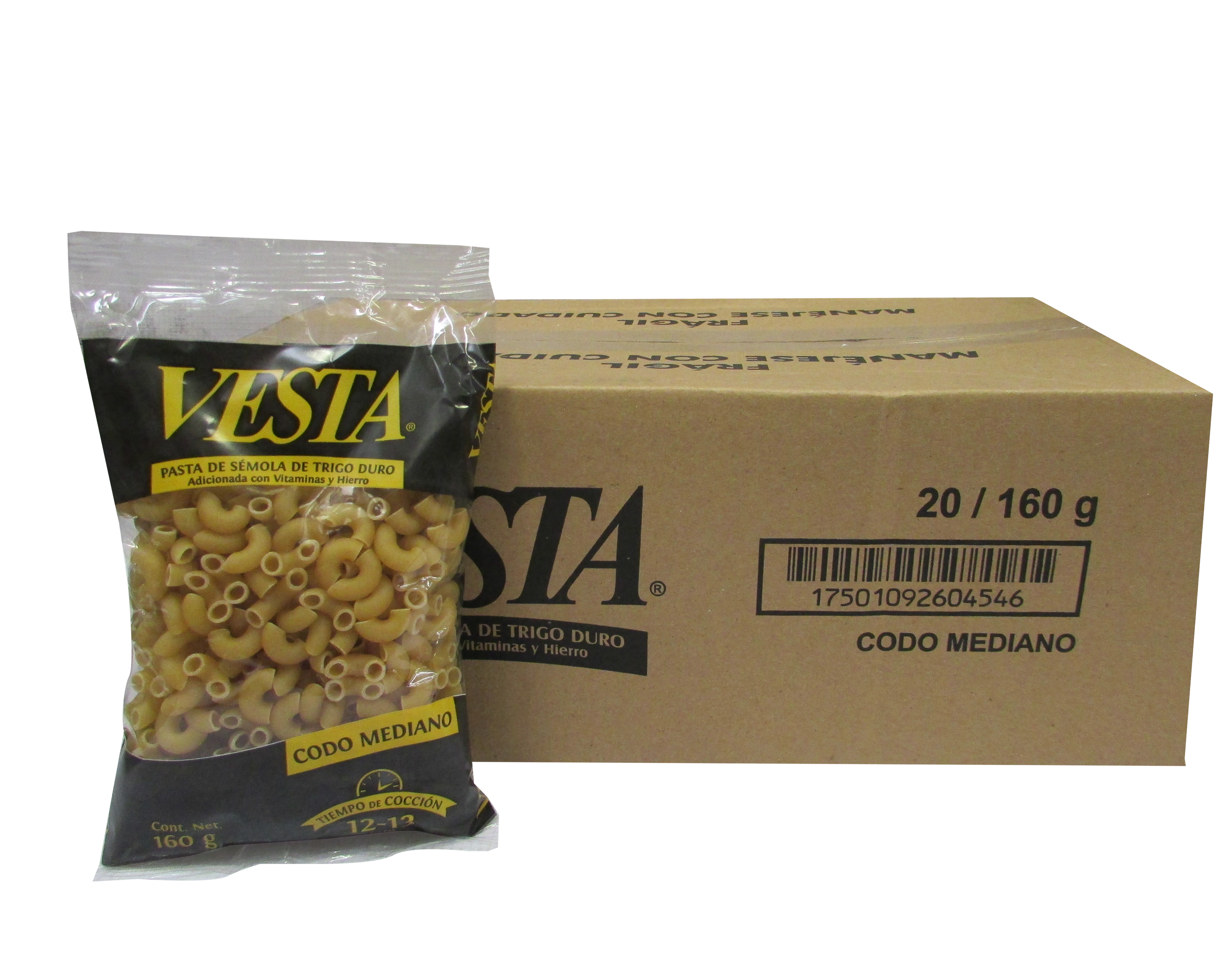 PASTA CODO MEDIANO VESTA 20/160 GR