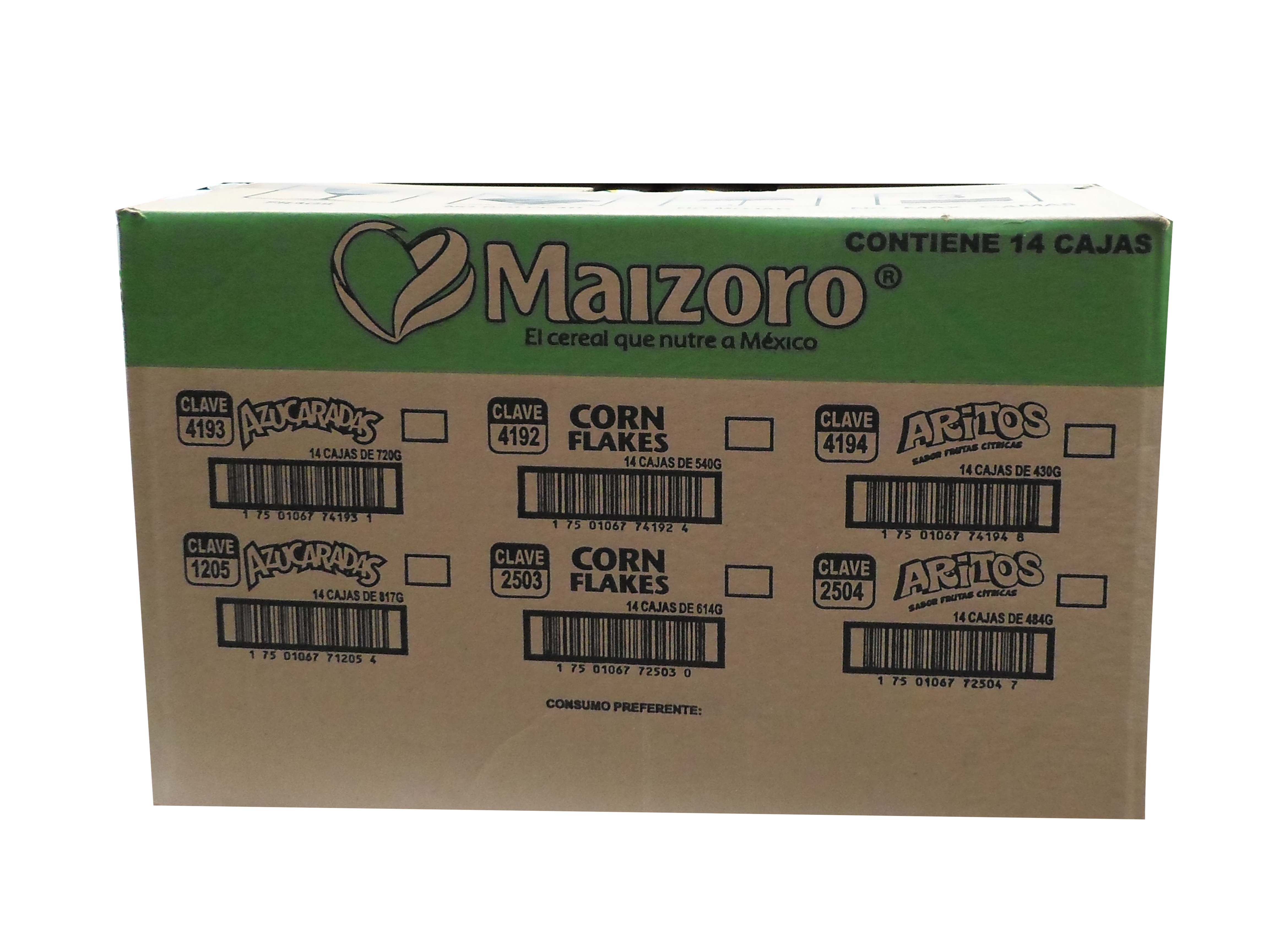CEREAL MAIZORO CORN FLAKES 14/540GR
