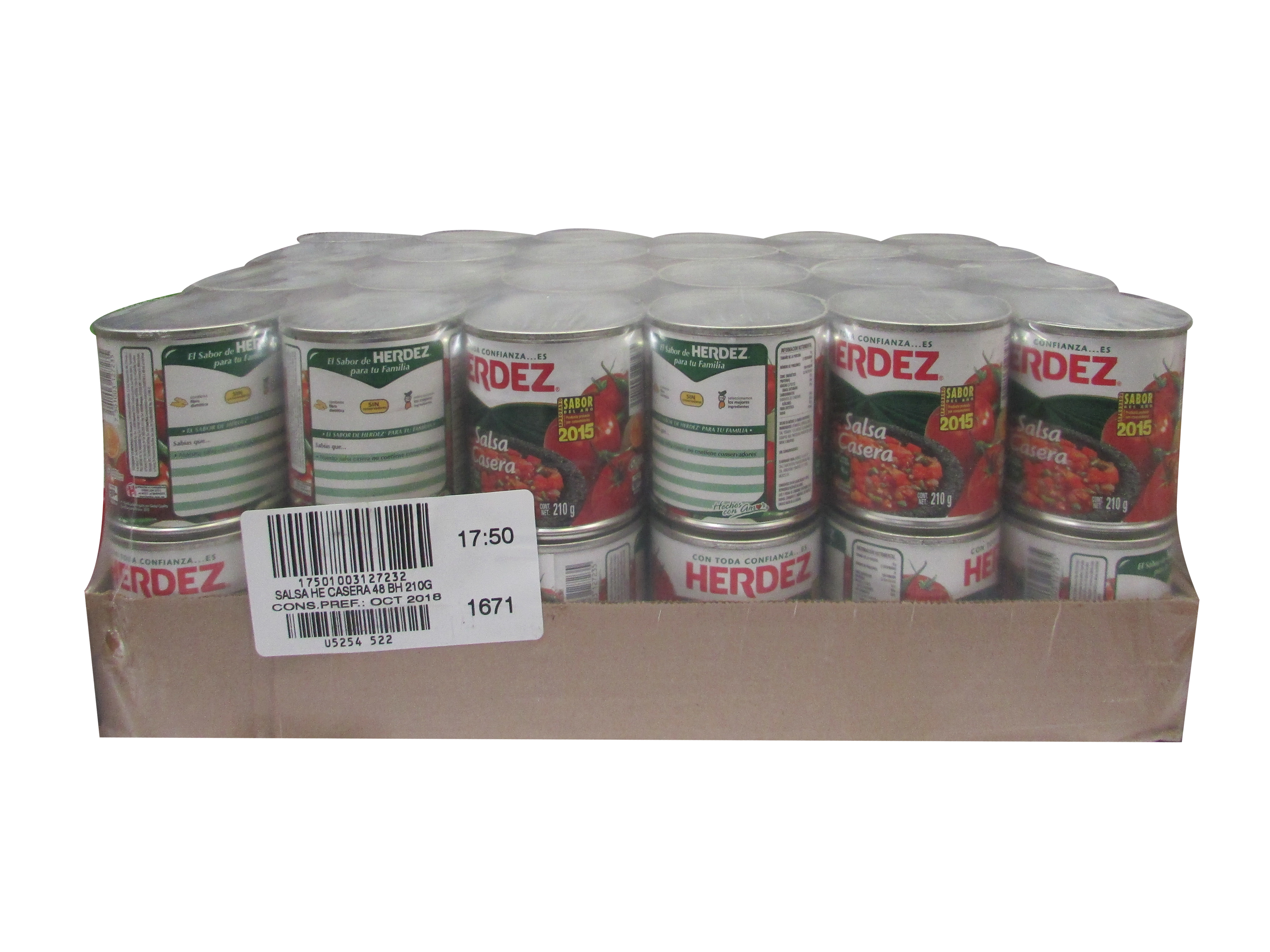 SALSA CASERA HERDEZ 48/210 GR.