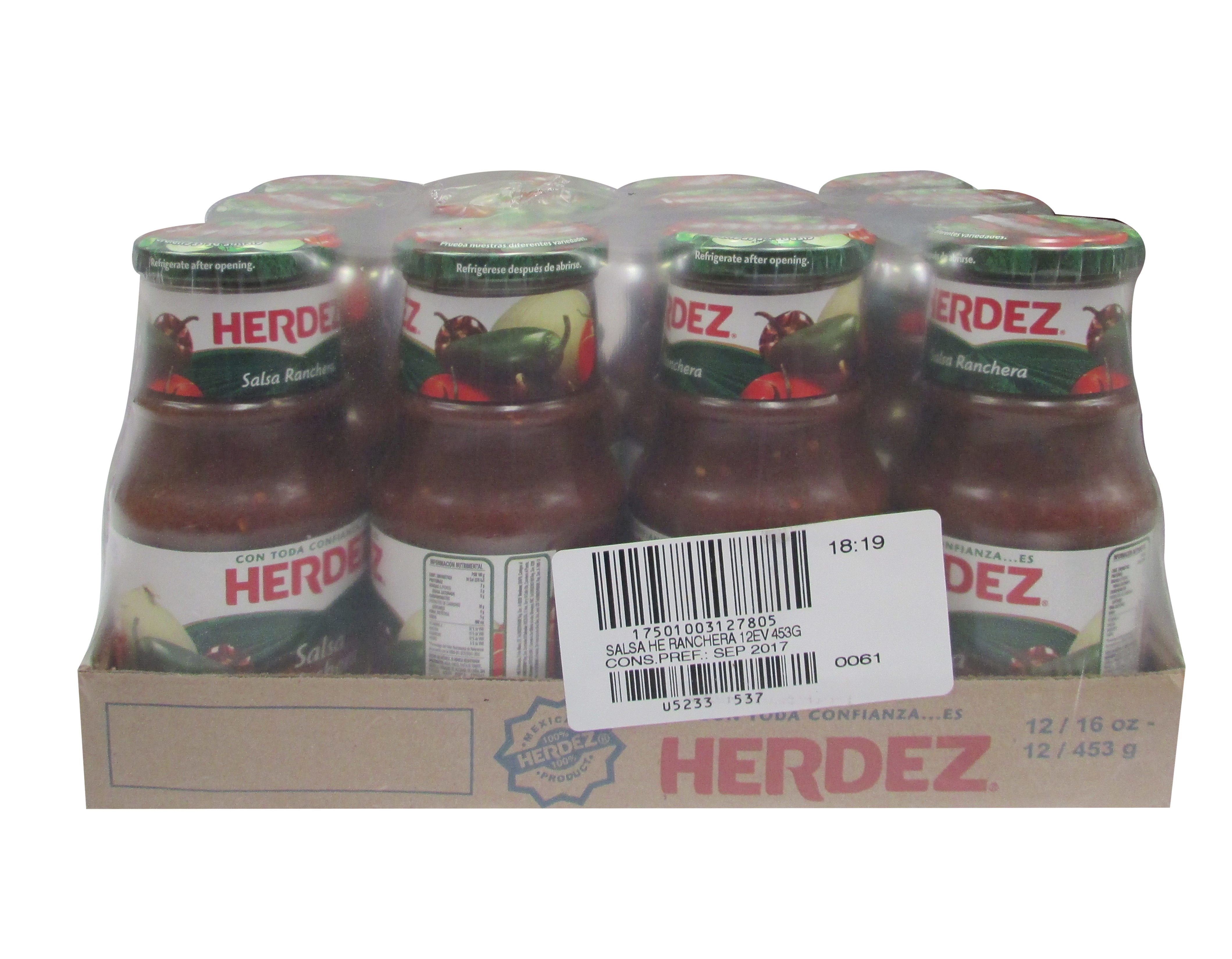 SALSA RANCHERA HERDEZ 12/453 G