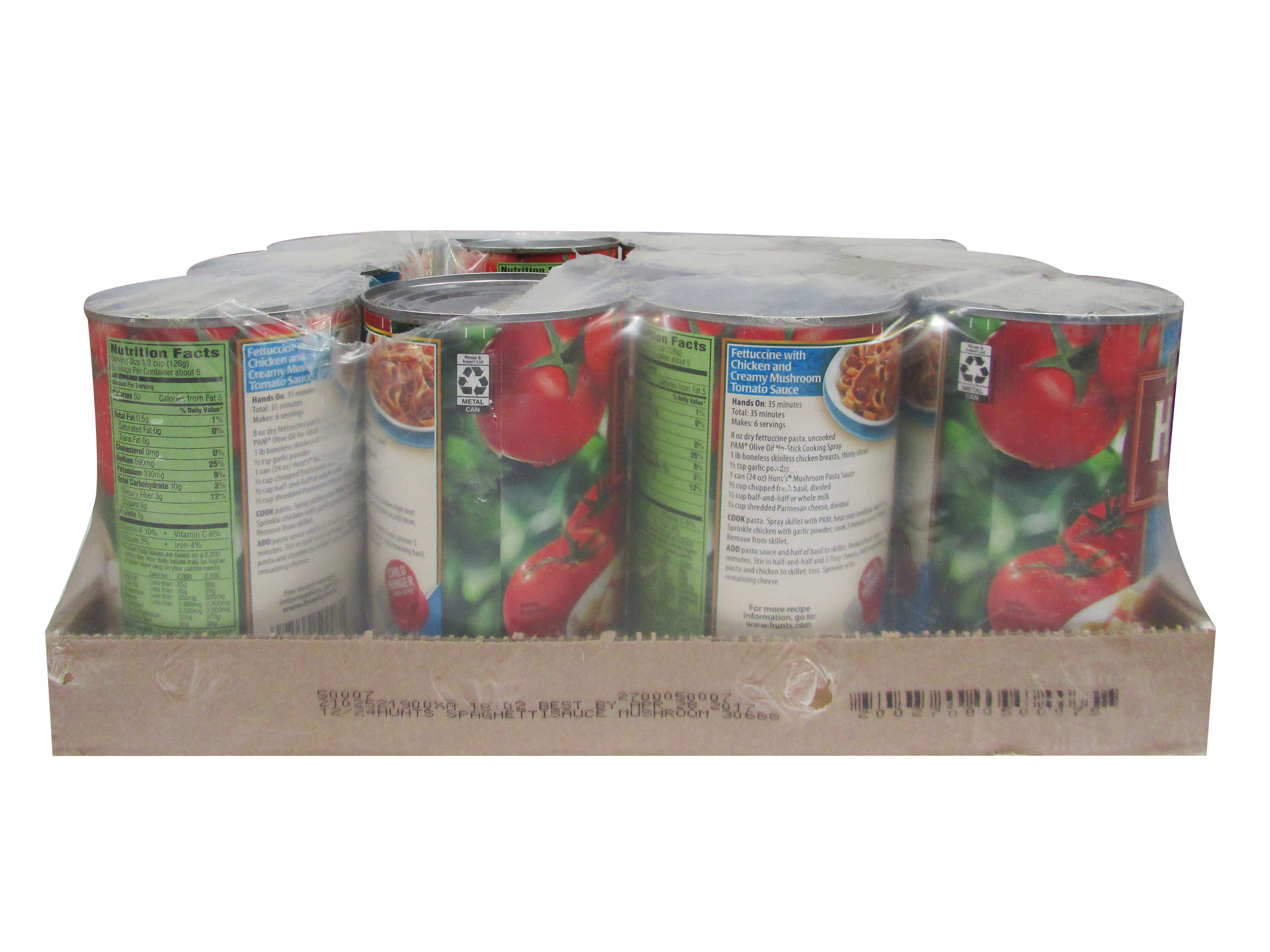 SALSA P/SPAGUETTI C/CHAMPIÑONES HUNTS 12/24 OZ