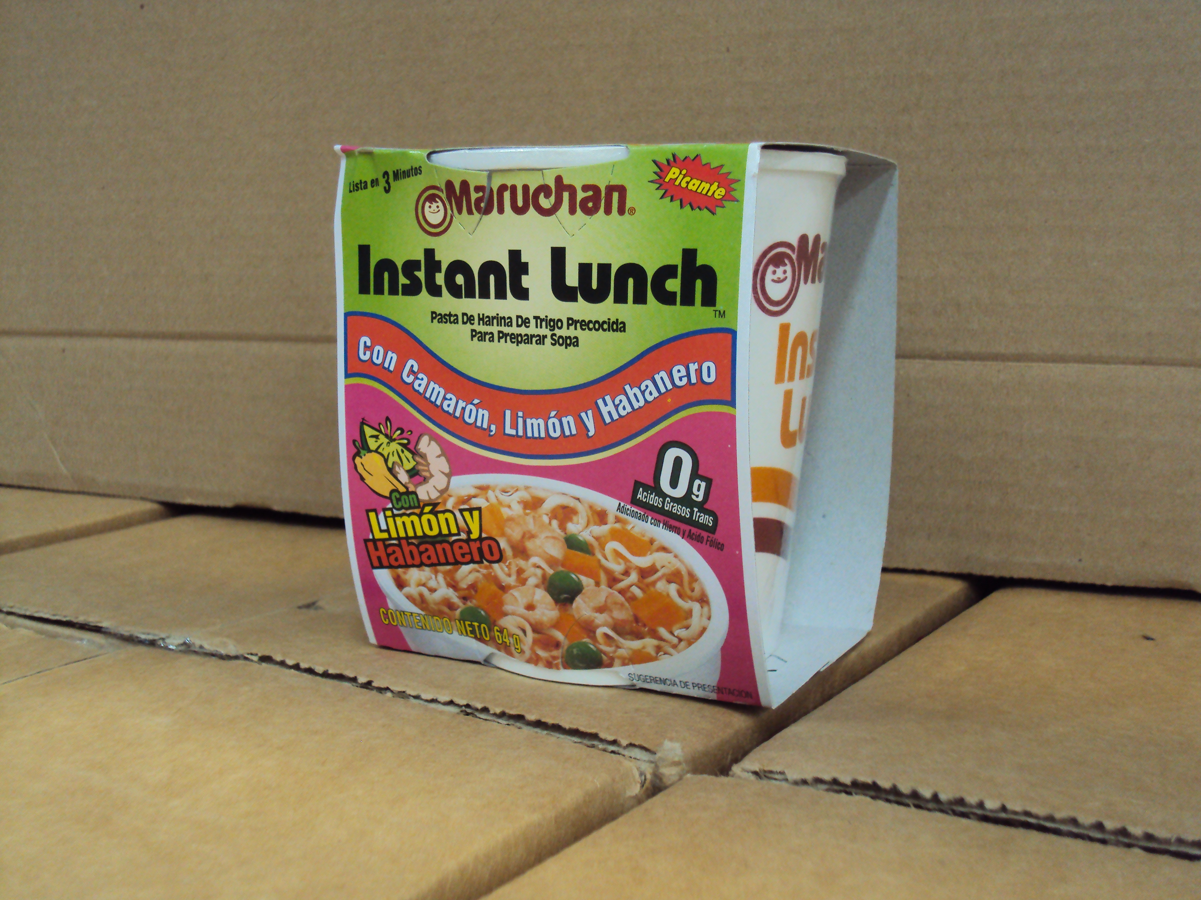 SOPA CAMARON/HABANERO/LIMON MARUCHAN VASO 12/64 GR