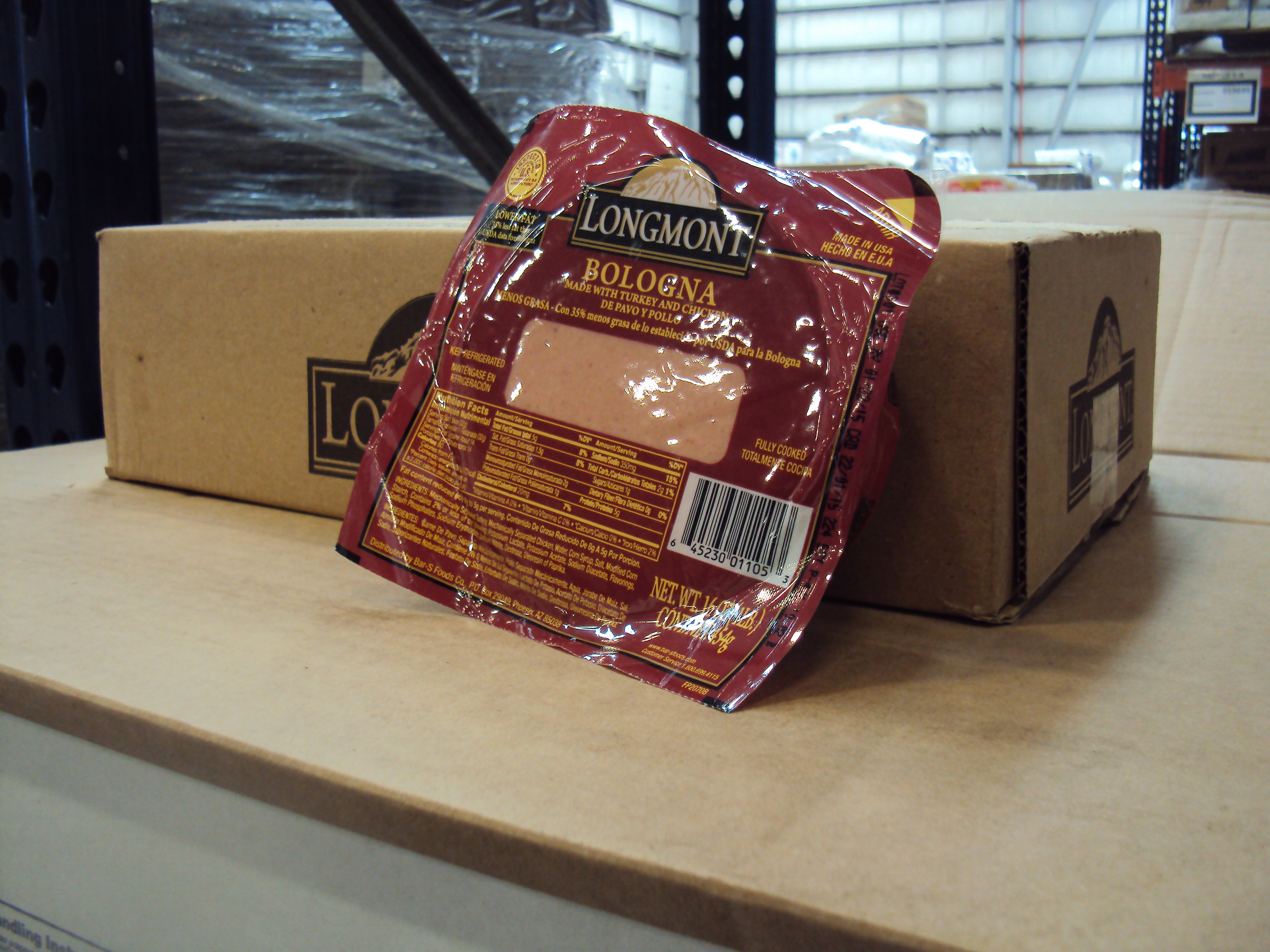 BOLONIA DE PAVO Y POLLO LONGMONT 12/1 LB