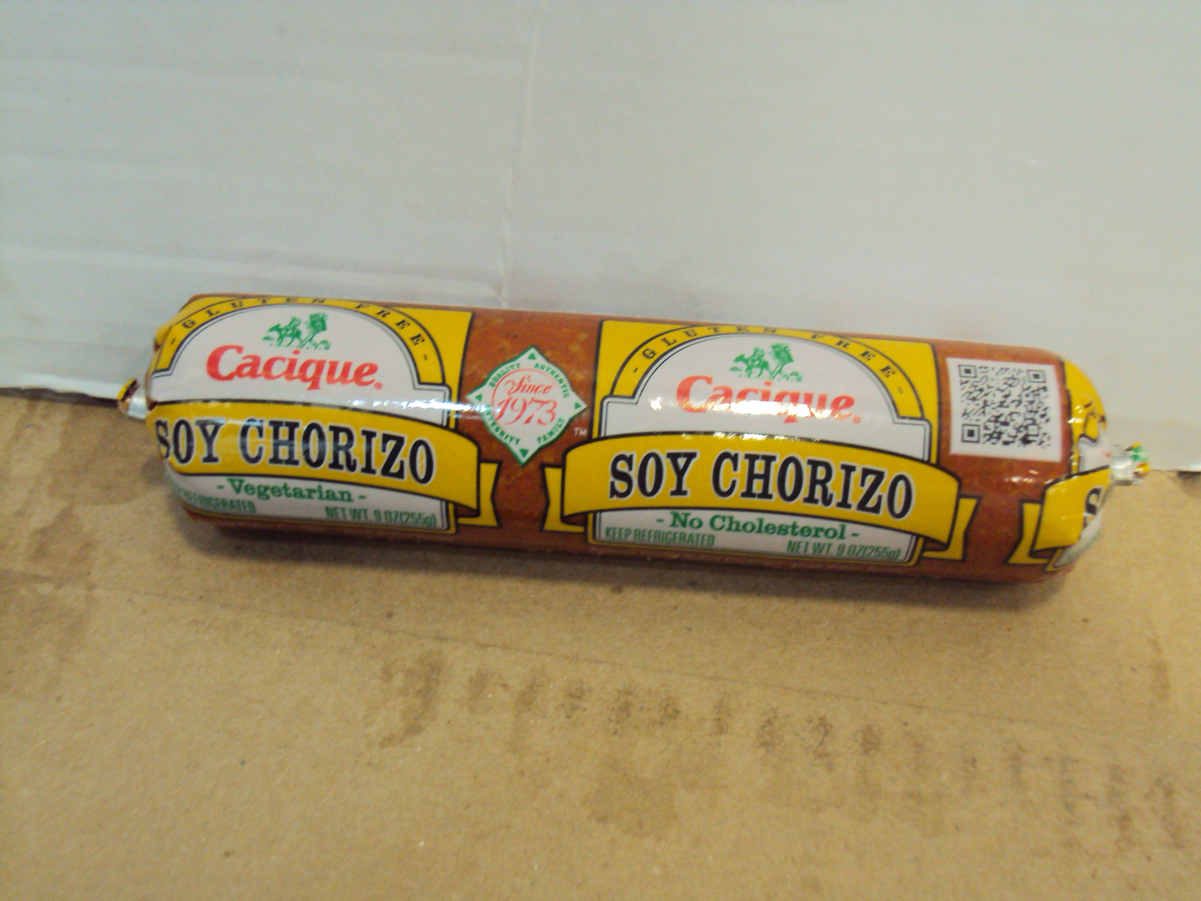 CHORIZO DE SOYA CACIQUE 12/9 OZ