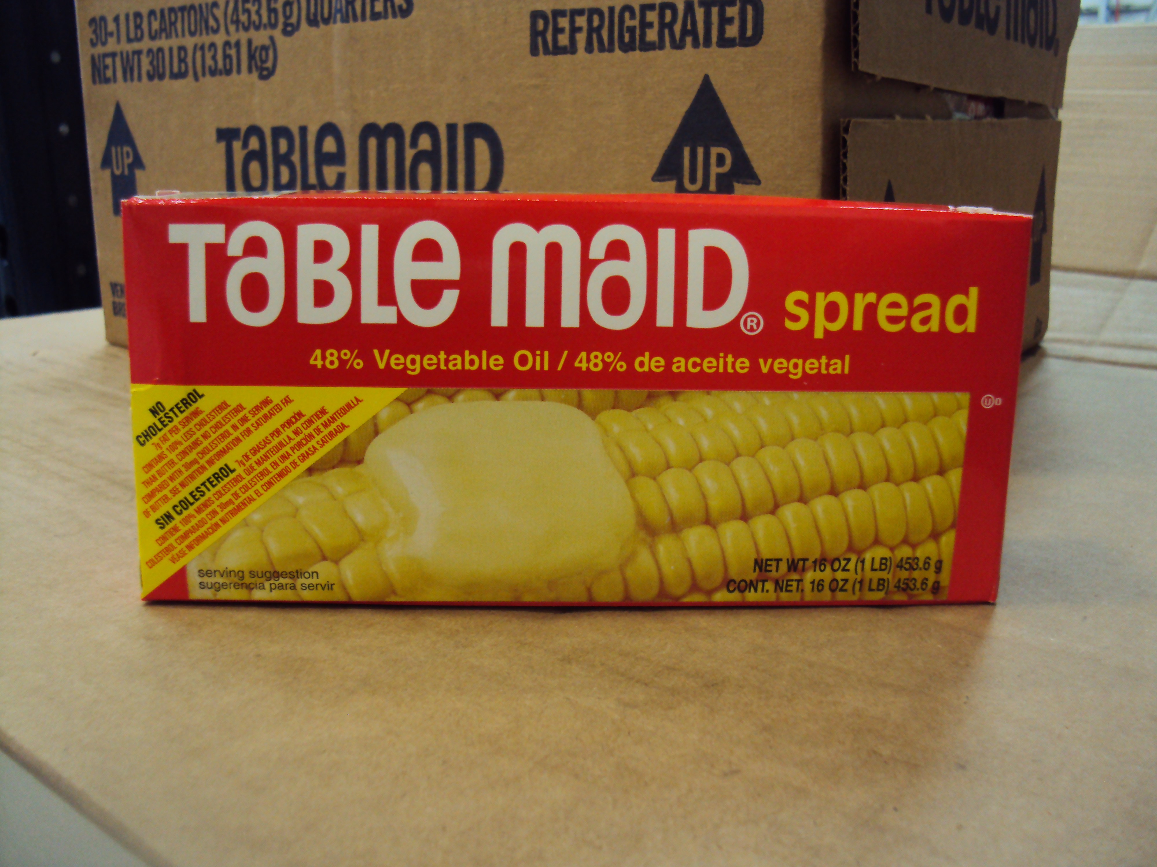 MARGARINA TABLE MAID PAQUETE 30/1 LB.