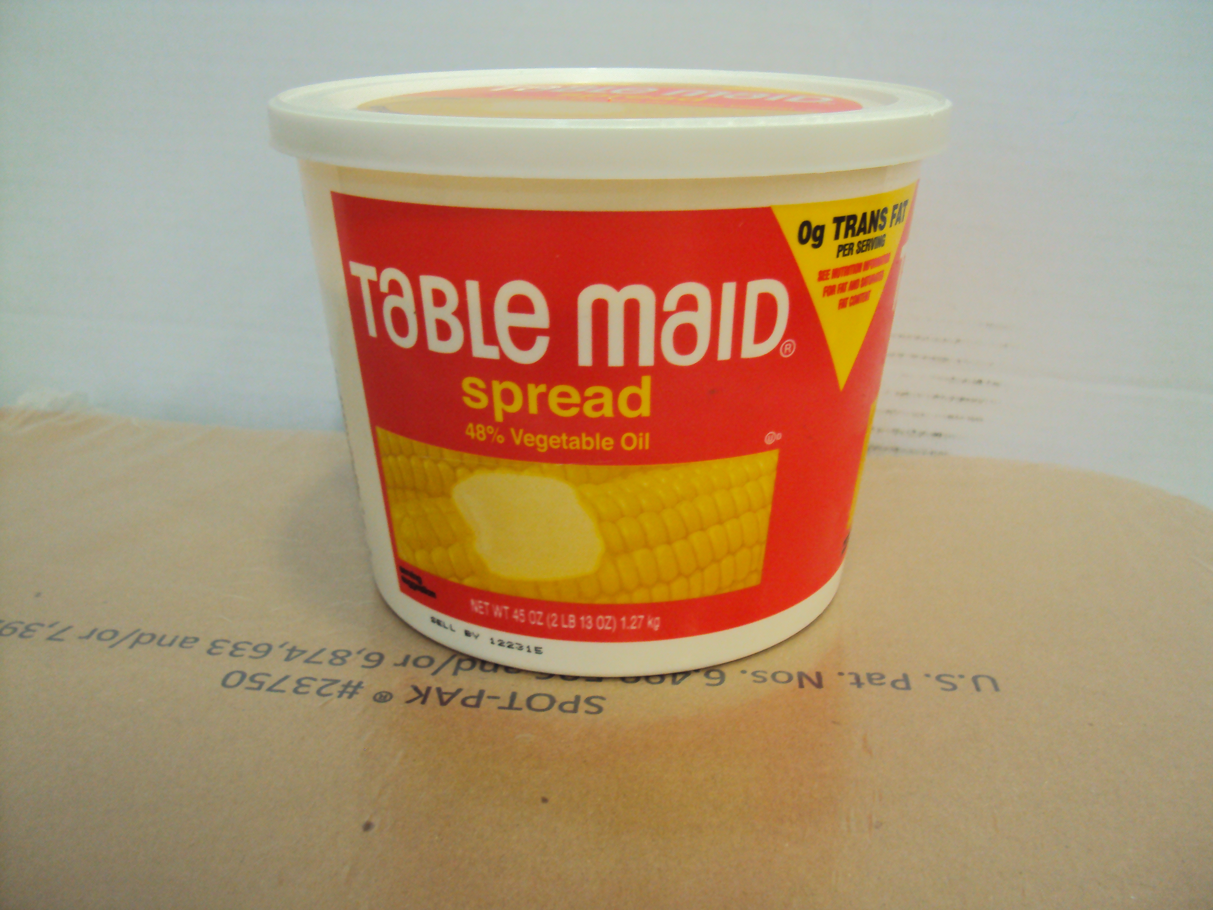 MARGARINA TABLE MAID TARRO (45OZ) 6/2 LB 13 OZ.