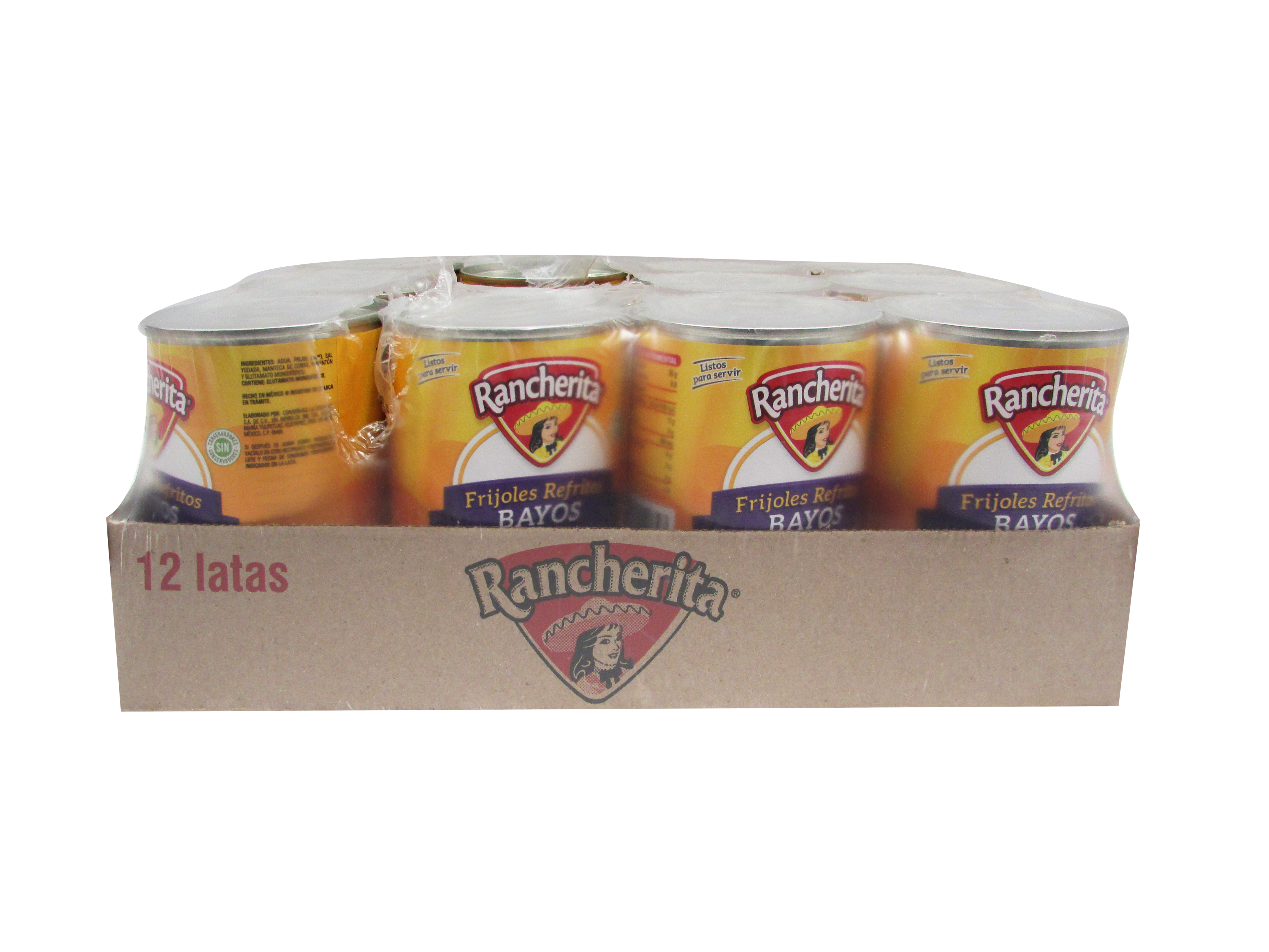 FRIJOLES REFRITOS BAYOS RANCHERITA 12/445 GR